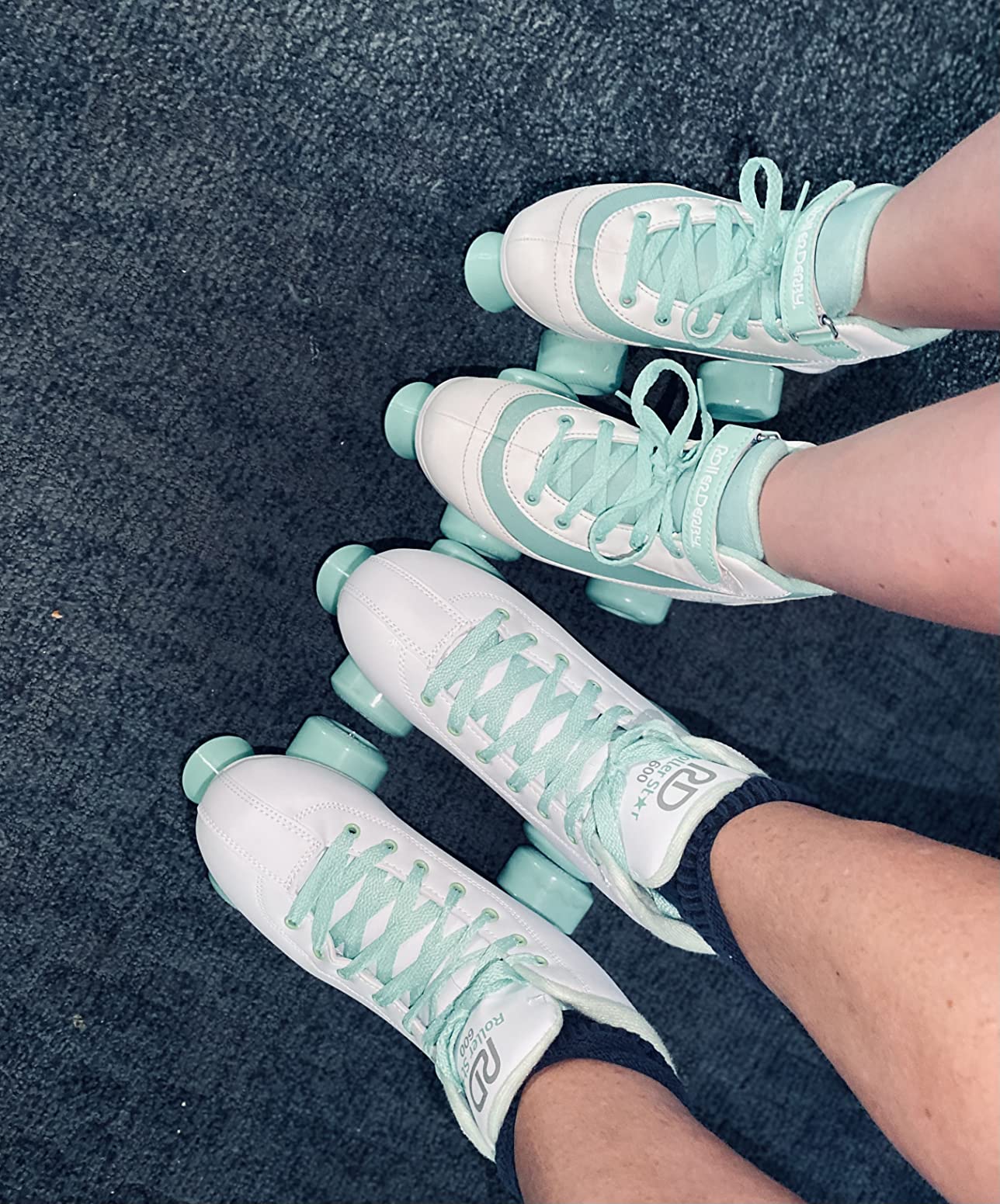 Roller Derby Roller Star 600 Women's Roller Skates - White/Mint - Size 07 customer photo 1