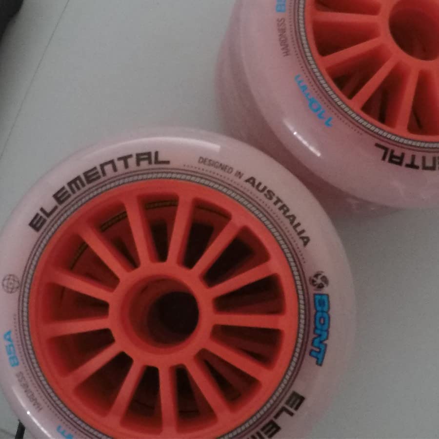 Bont Elemental Inline Speed Skate Wheel 85A Indoor Outdoor Training Wheel, 110mm Set of 6 customer photo 1