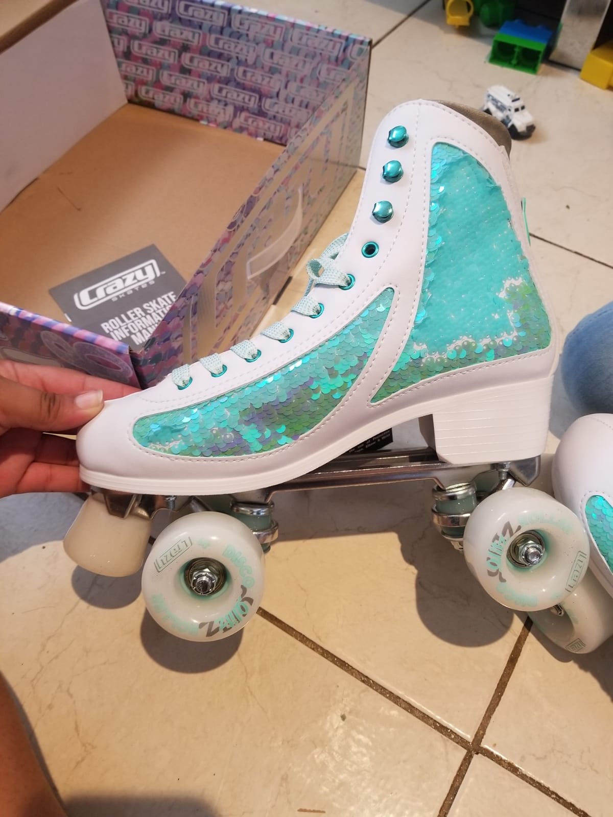 Glitz Roller Skates | Adjustable or Fixed Sizes | Glitter Sparkle Quad Skates for Women and Girls customer photo 1
