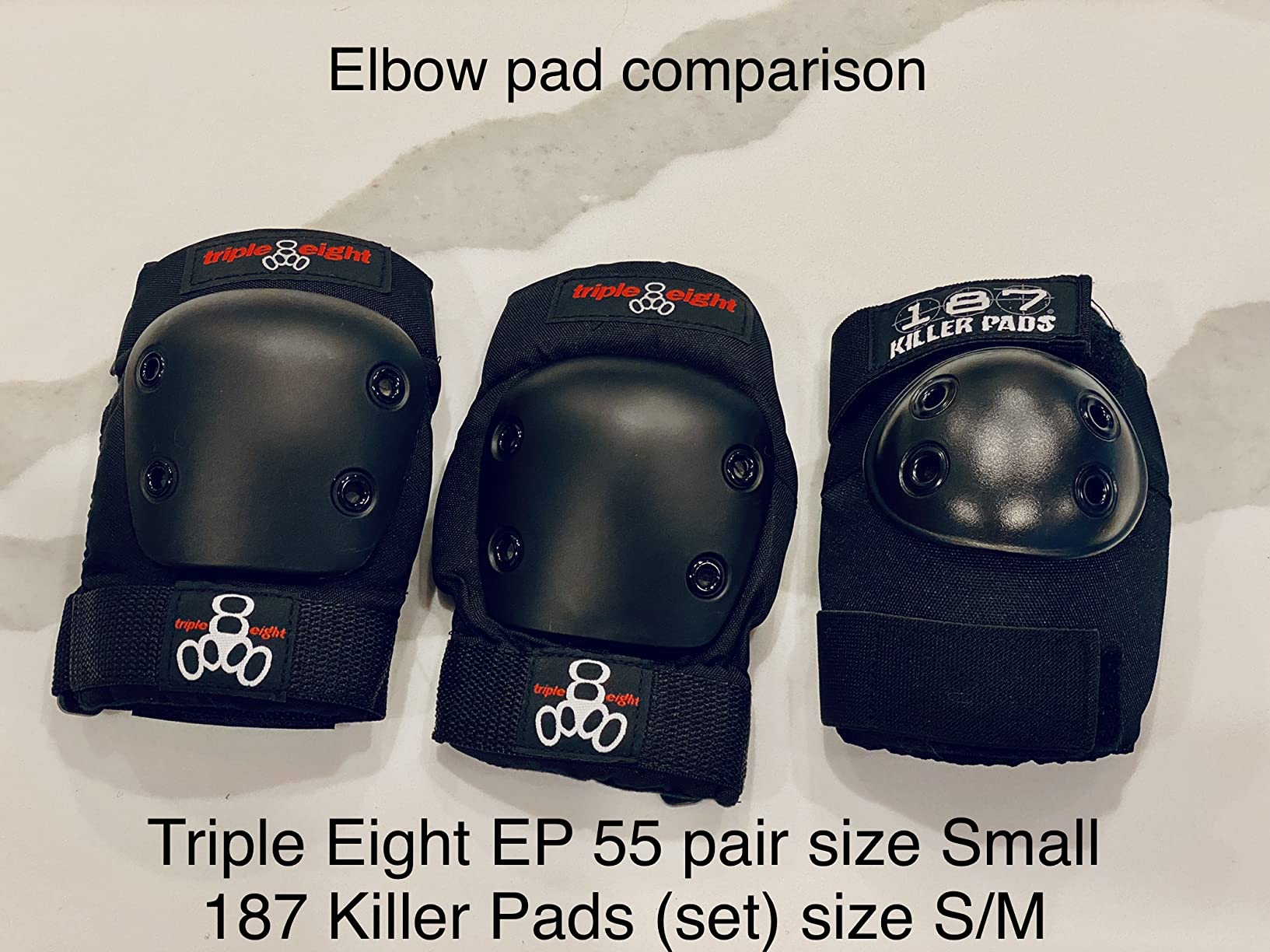 187 Killer Pads Six Pack Pad Set, Protective Gear for Elbows, Knees, and Wrists - Ideal for Skateboarding, Roller Skating, and Inline Skating customer photo 1