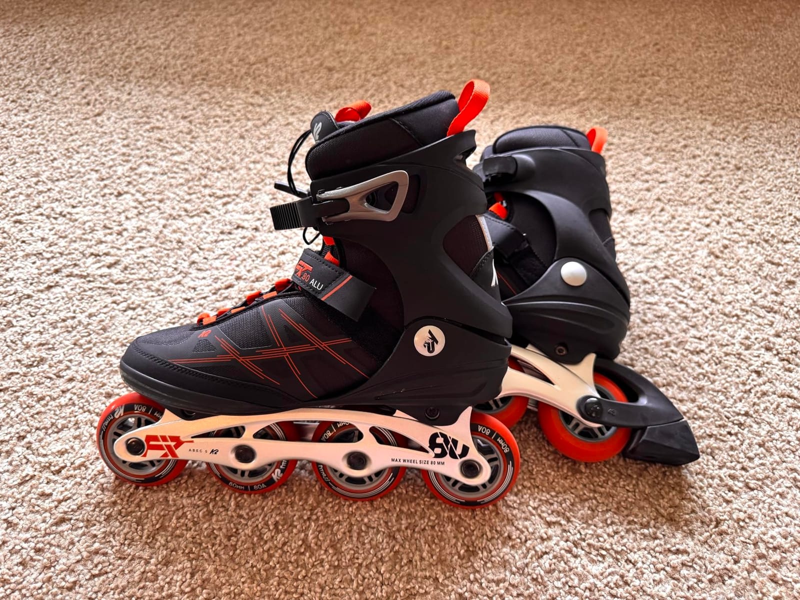 K2 F.I.T. 80 ALU Black Men's Inline Skates customer photo 2