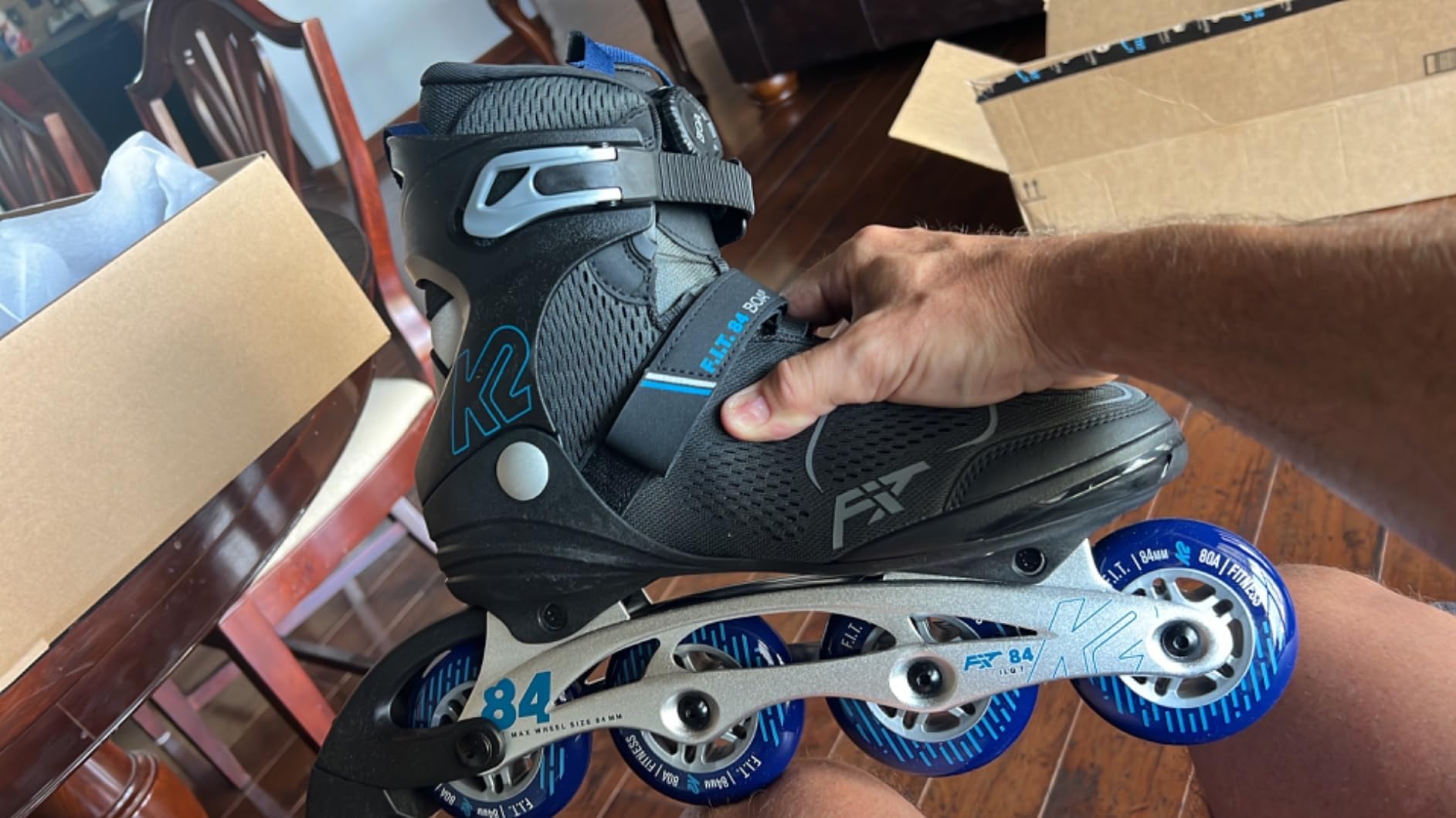 K2 F.I.T. 84 Boa Gray Mens Inline Skates customer photo 1