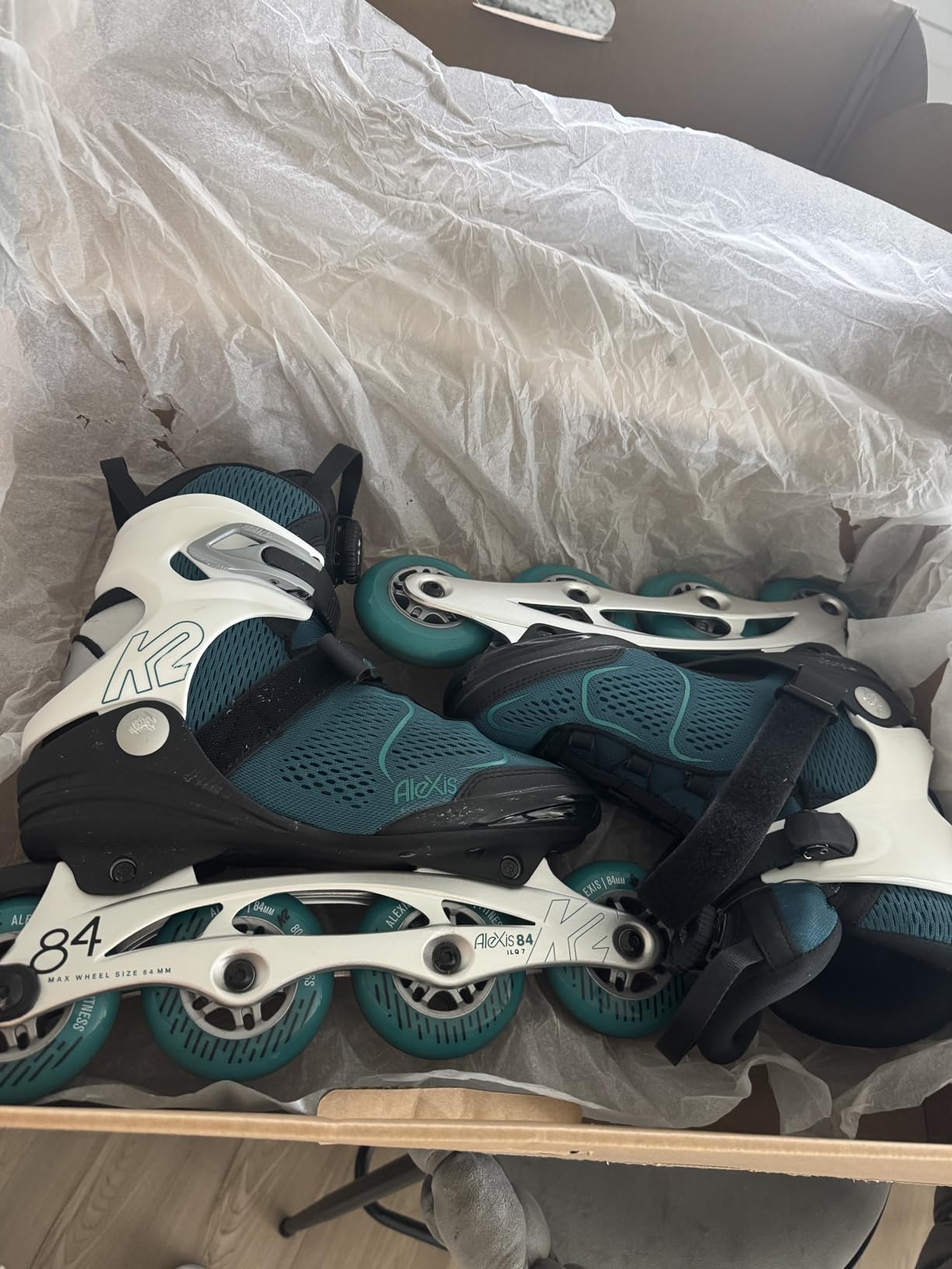 K2 Alexis 84 Boa Teal Womens Inline Skates customer photo 1