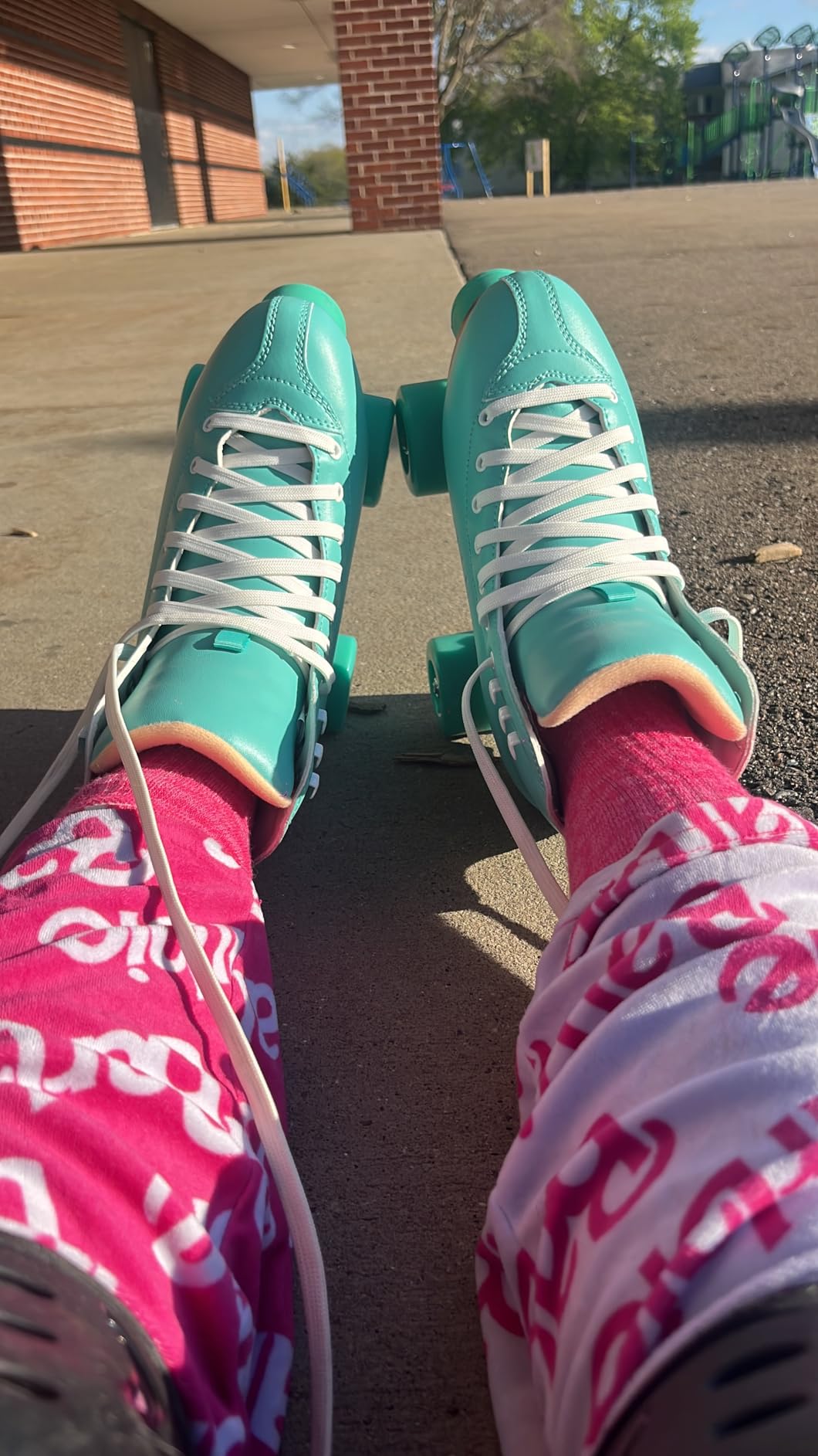 PAPAISON Roller Skates for Women and Men, Deluxe 2 Layer Microfiber Leather Double Row-Classic Roller Skates for Girls, Professional Outdoor Indoor Quad-Skates for Kids & Adults customer photo 2