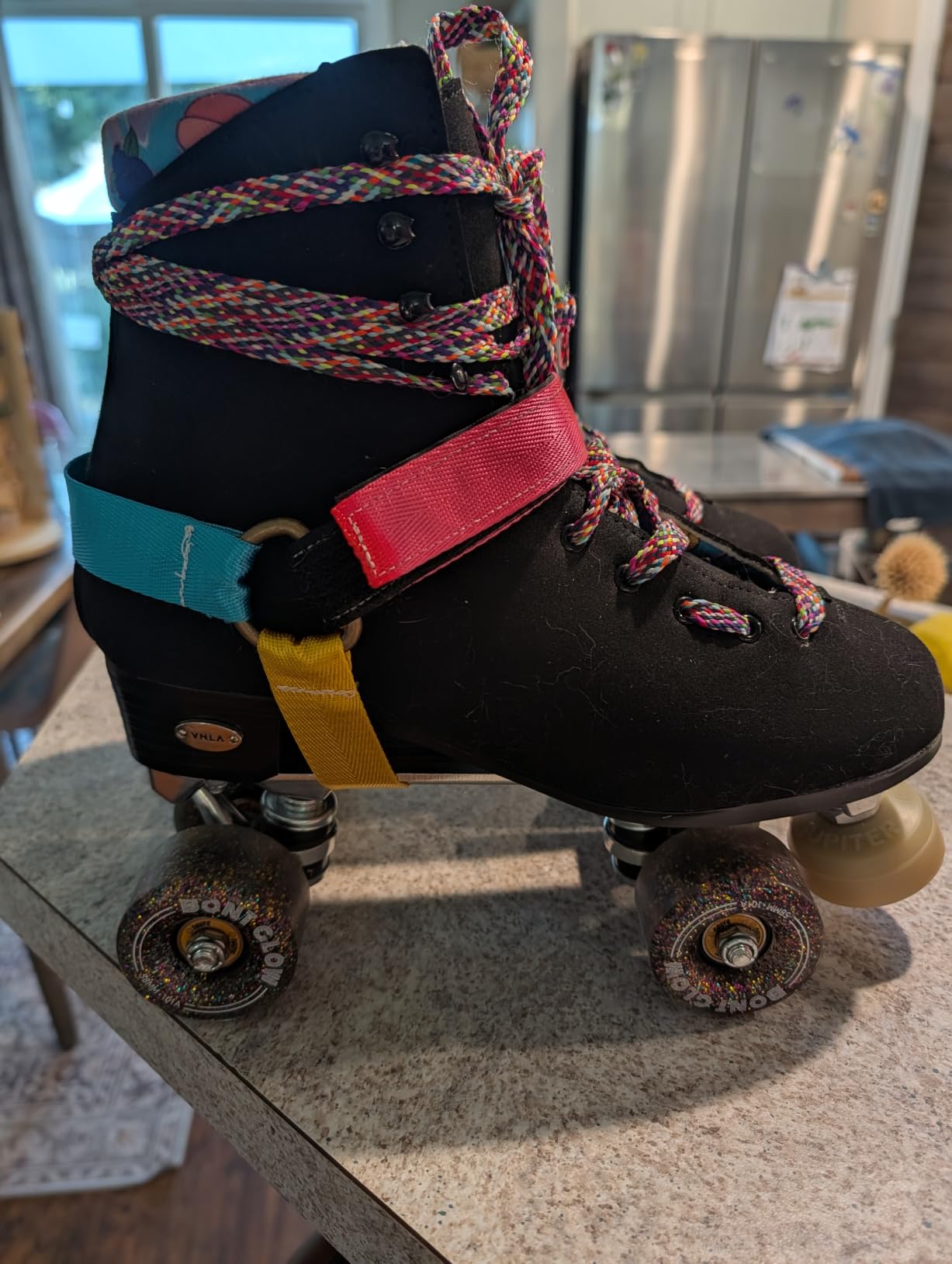 VNLA Parfait Women's Roller Skates - Trendy, Comfortable Design | High-Top Quad Skates - Great for Wide Feet - 58mm x 32mm, 78A Polyurethane Wheels and ABEC-7 Bearings customer photo 2