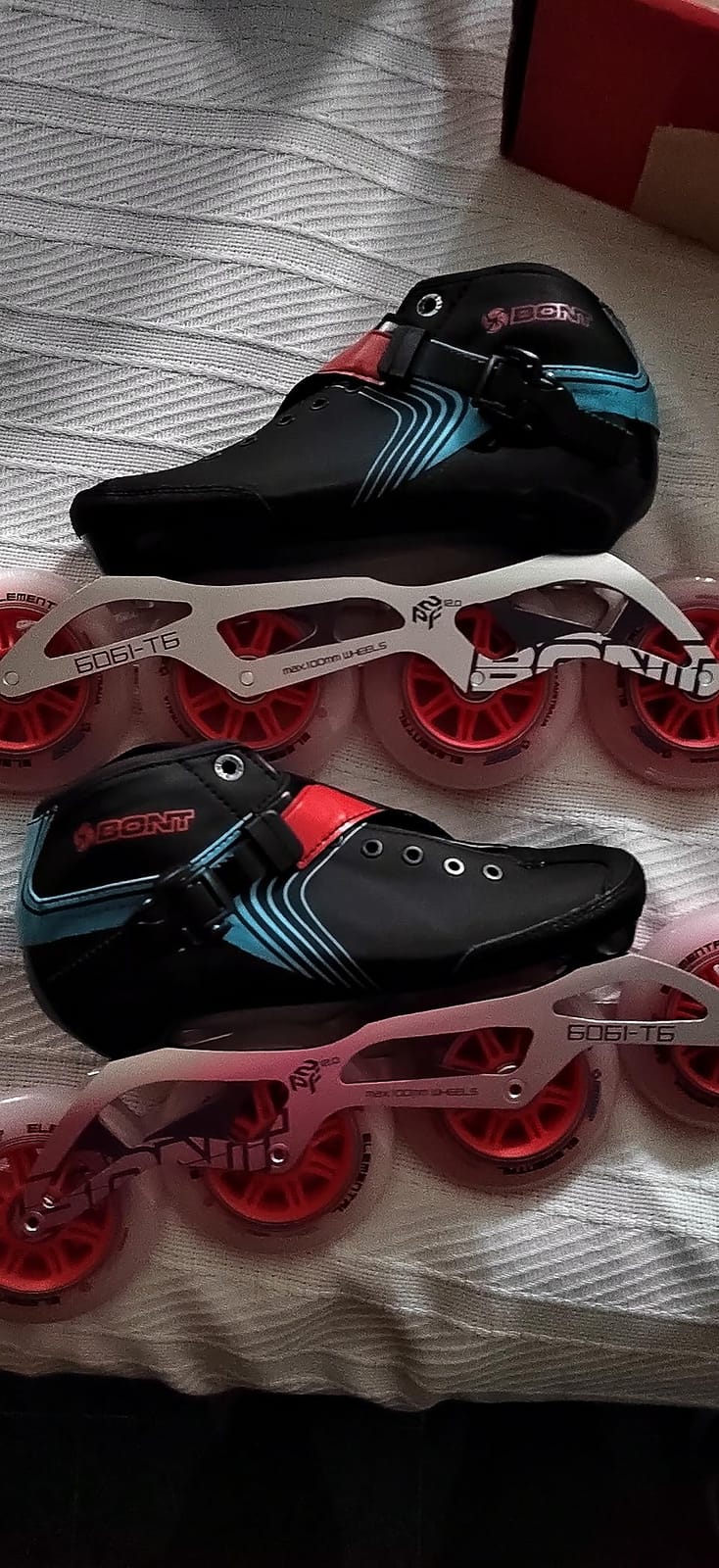 Bont GT4 Inline Speed Skates, Carbon Composite Racing Boots, 6061 T6 Aluminum Frame, Elemental 85A Wheels 100mm 110mm, ABEC5 Bearings customer photo 2