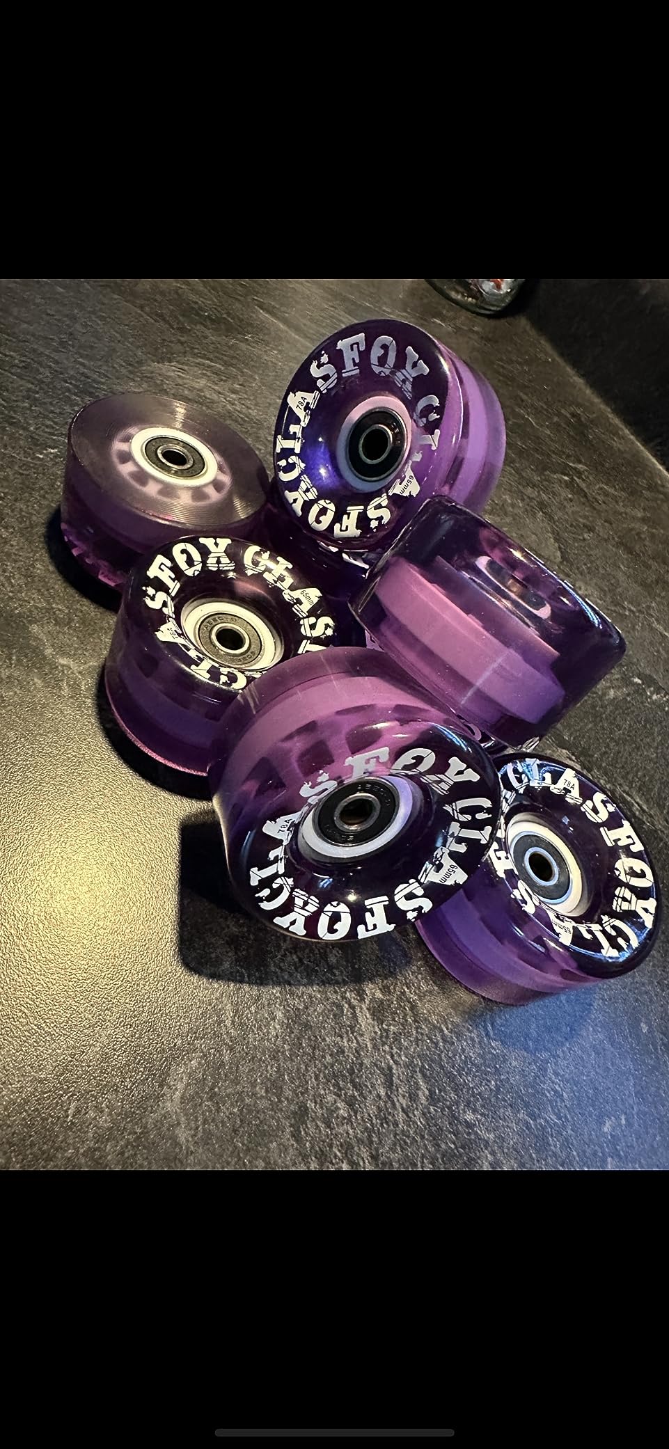 78A Indoor or Outdoor 65x35mm Quad Roller Skate Wheels with ABEC-9 Bearings 8 Pcs customer photo 1