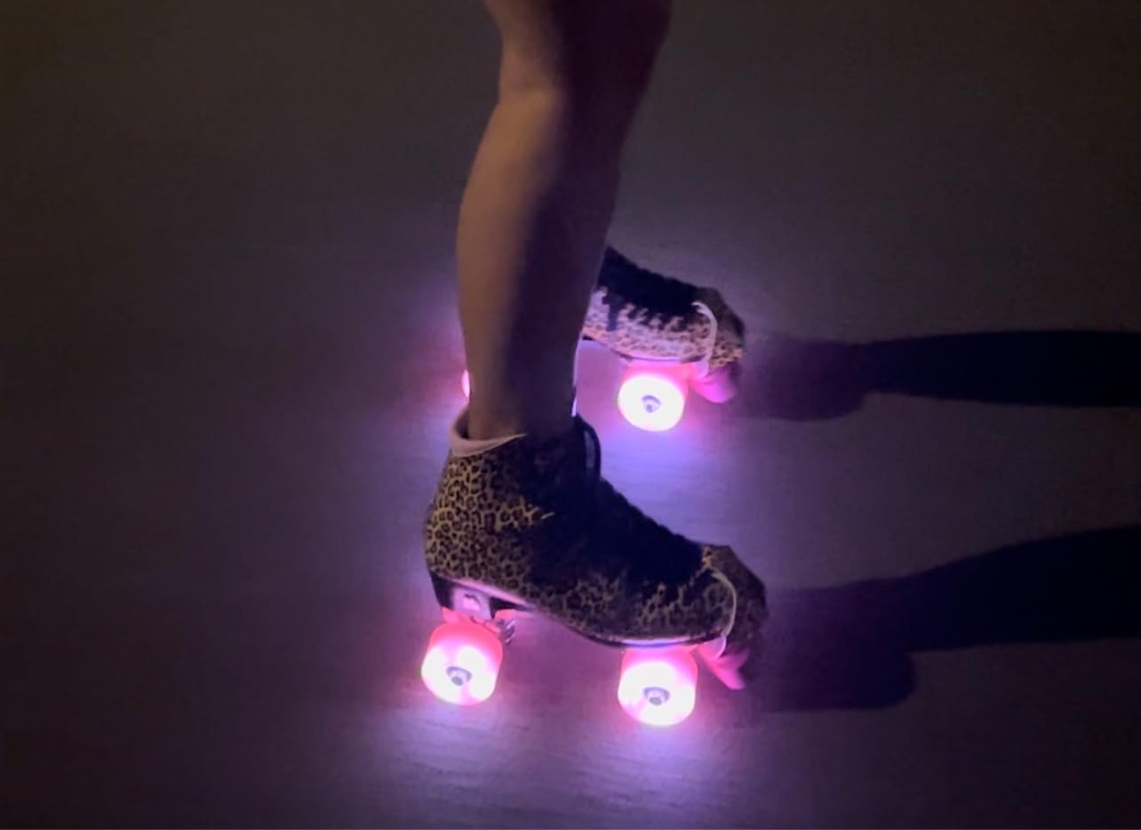 Luminous LED Quad Roller Skate Outdoor Wheels (4 Pack, 62mm x 30mm/85A) customer photo 2