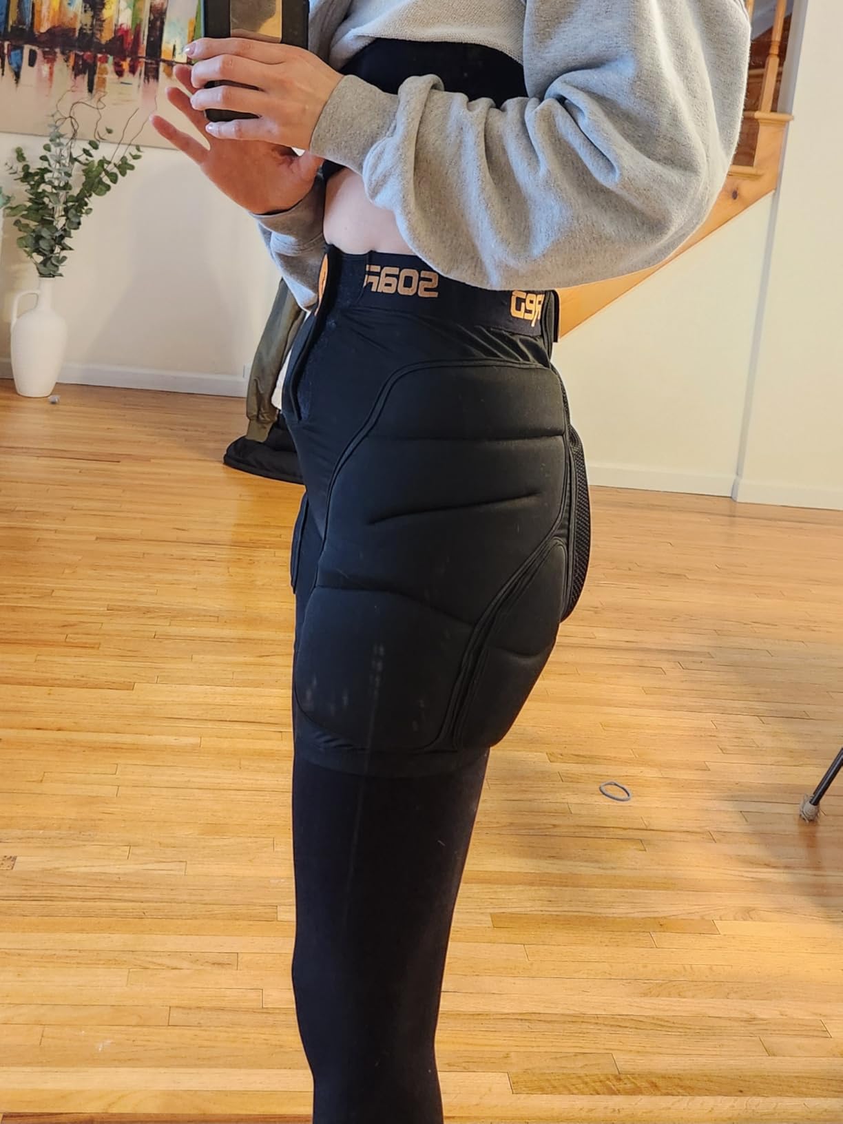 Soared 3D Protection Hip Butt Pads XPE Protective Padded Short - Tailbone Protective, Impact Crash Pad for Skiing, Snowboard, Skateboard customer photo 2