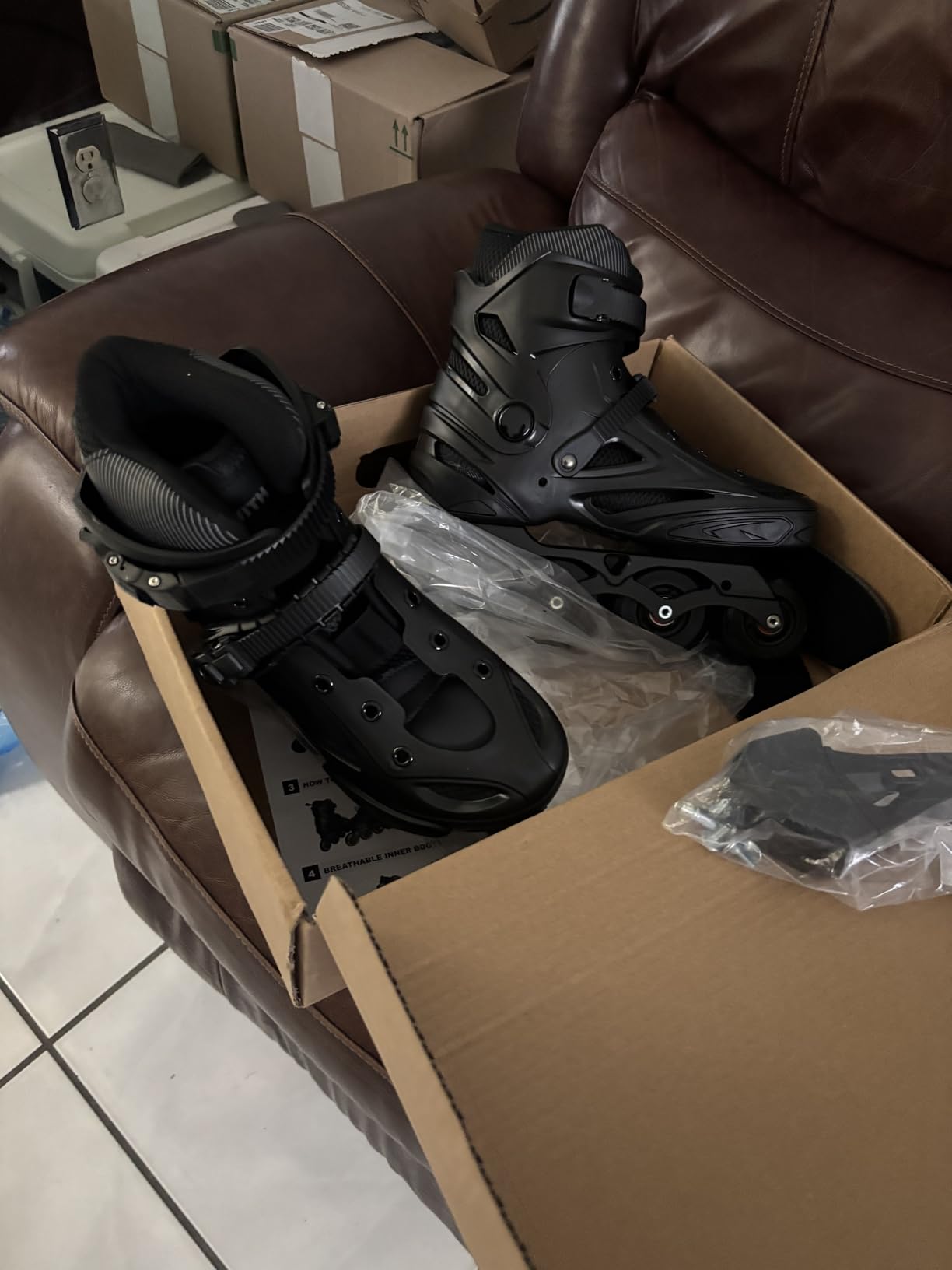 Inline Skates for Women Men, Outdoor Street Blades Roller Adult Male Female, Professional Fitness Roller Skates Blades for Unisex customer photo 1