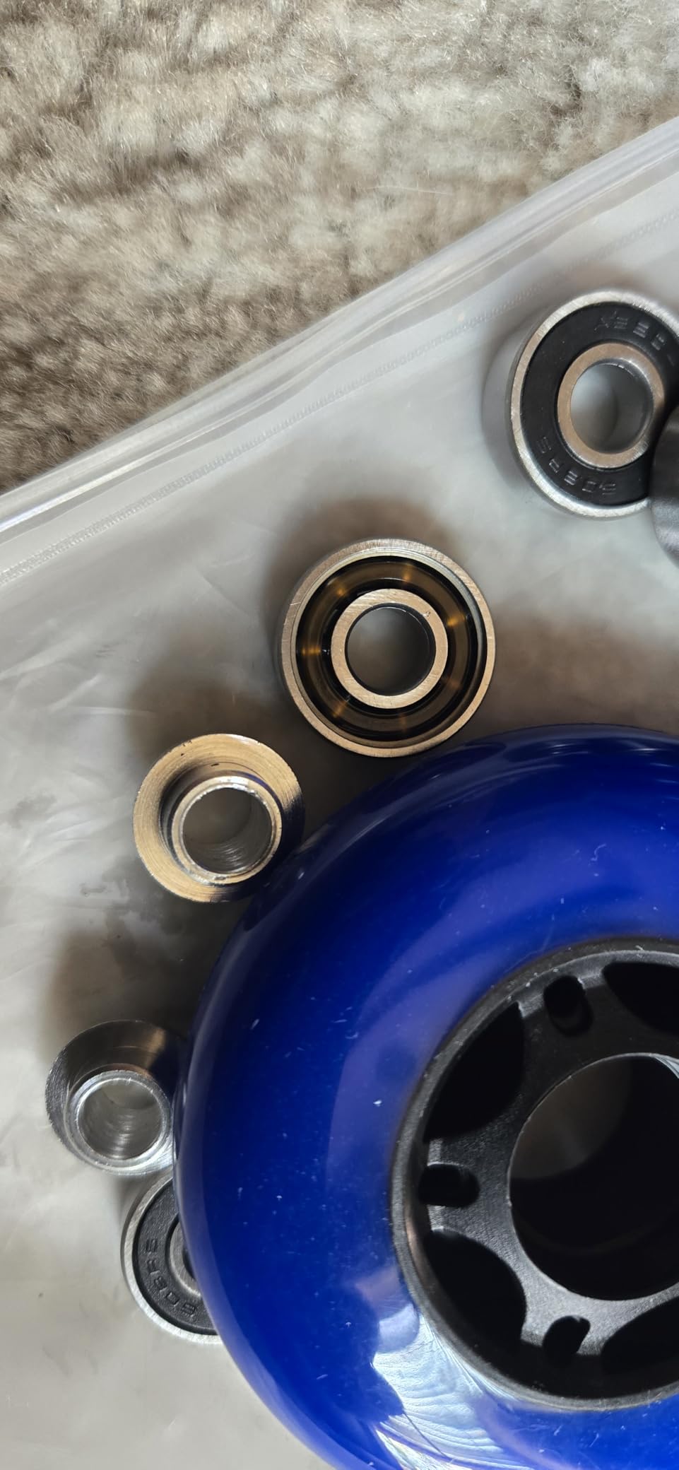 8-Pack Inline Skate Wheels, 85A, Indoor & Outdoor | Roller Hockey Wheels with ABEC-9 Bearings for Roller Blades, Scooters, and Luggage (64 mm / 70 mm / 72 mm / 76 mm / 80 mm) customer photo 1