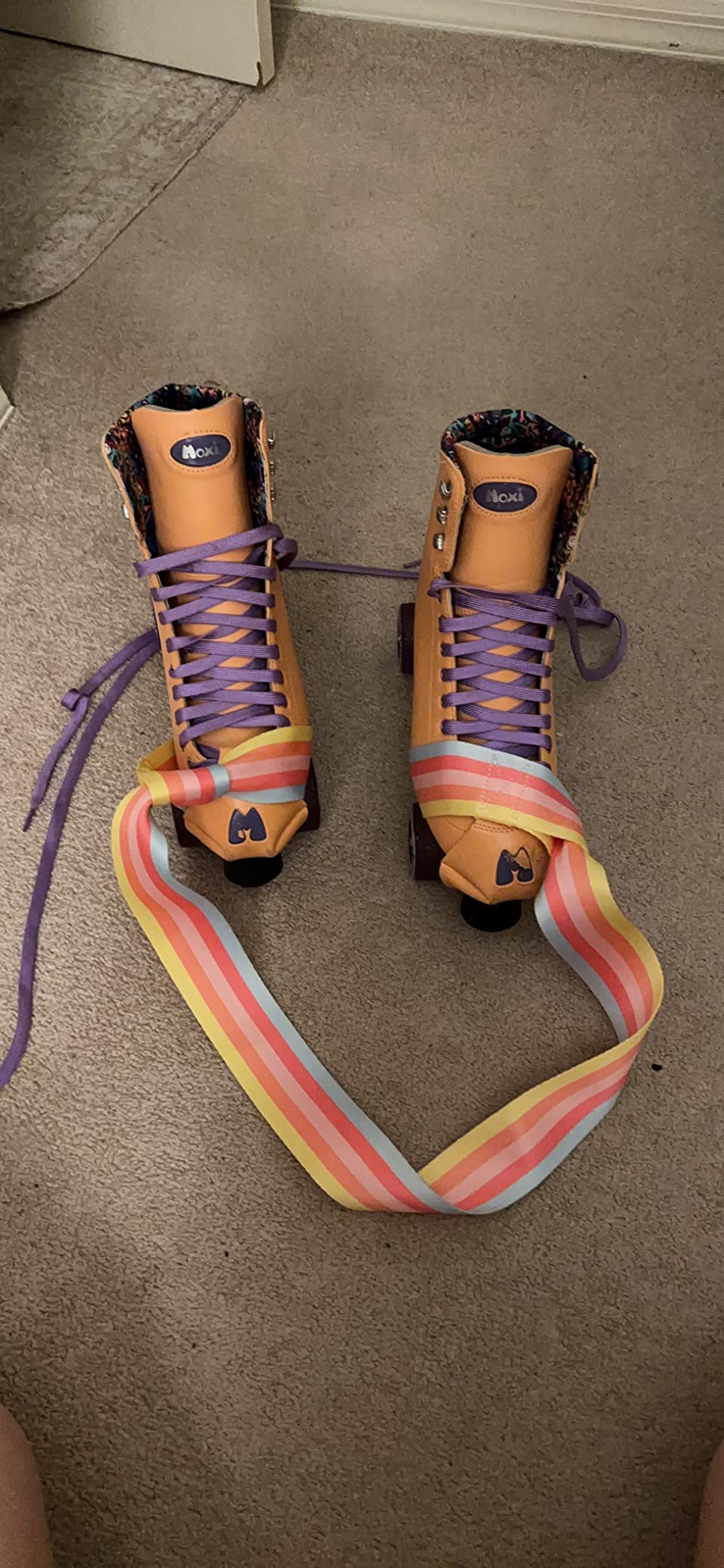 Roller Skate Leash Adjustable Snowboard Boots Carrier Strap Fashionable Skate Transport Strap Reusable Shoulder Sling Leash for Ice Skates customer photo 1