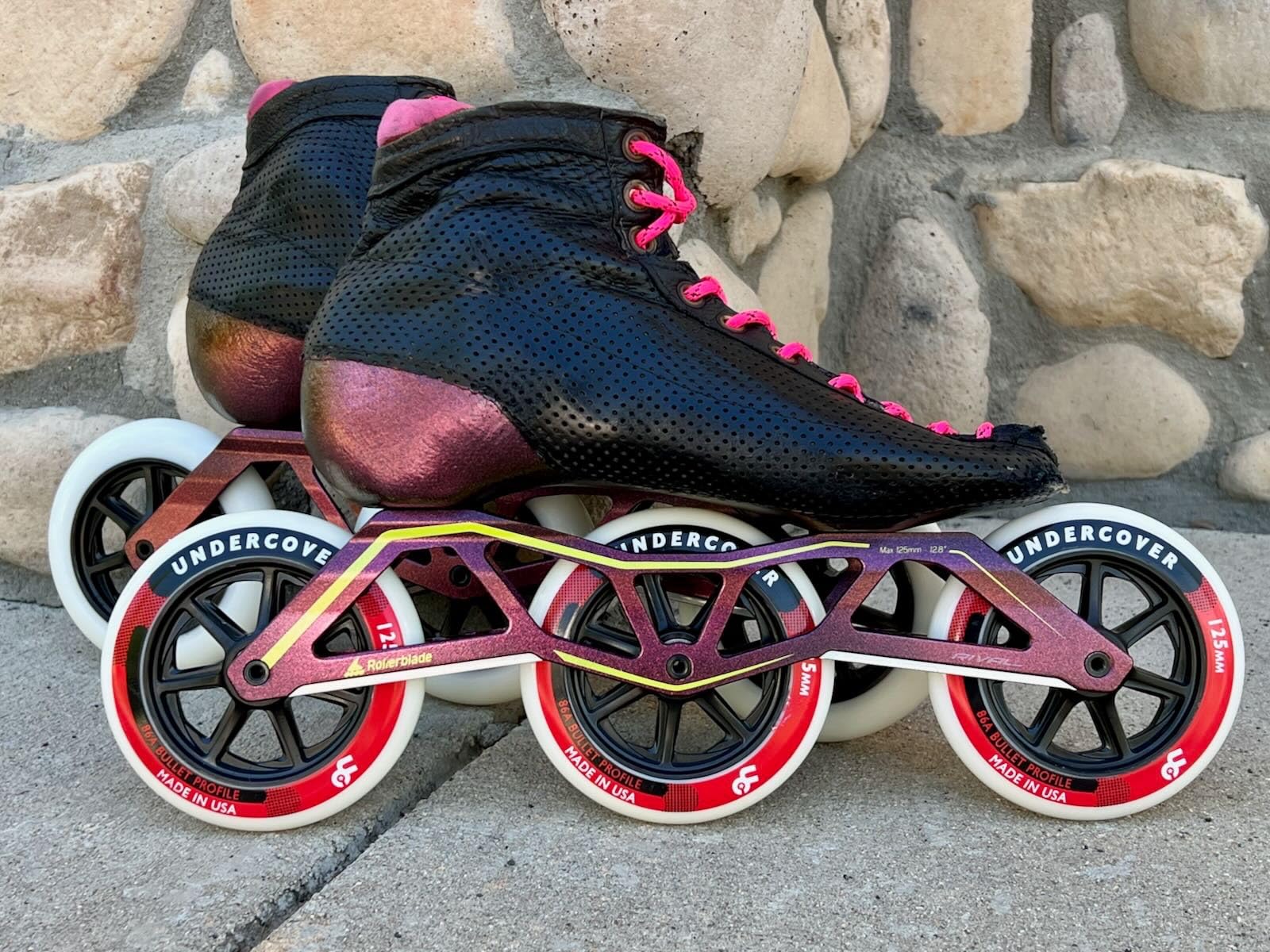 Professional Aluminium Inline Skate Frame 4x100/4x110 customer photo 1