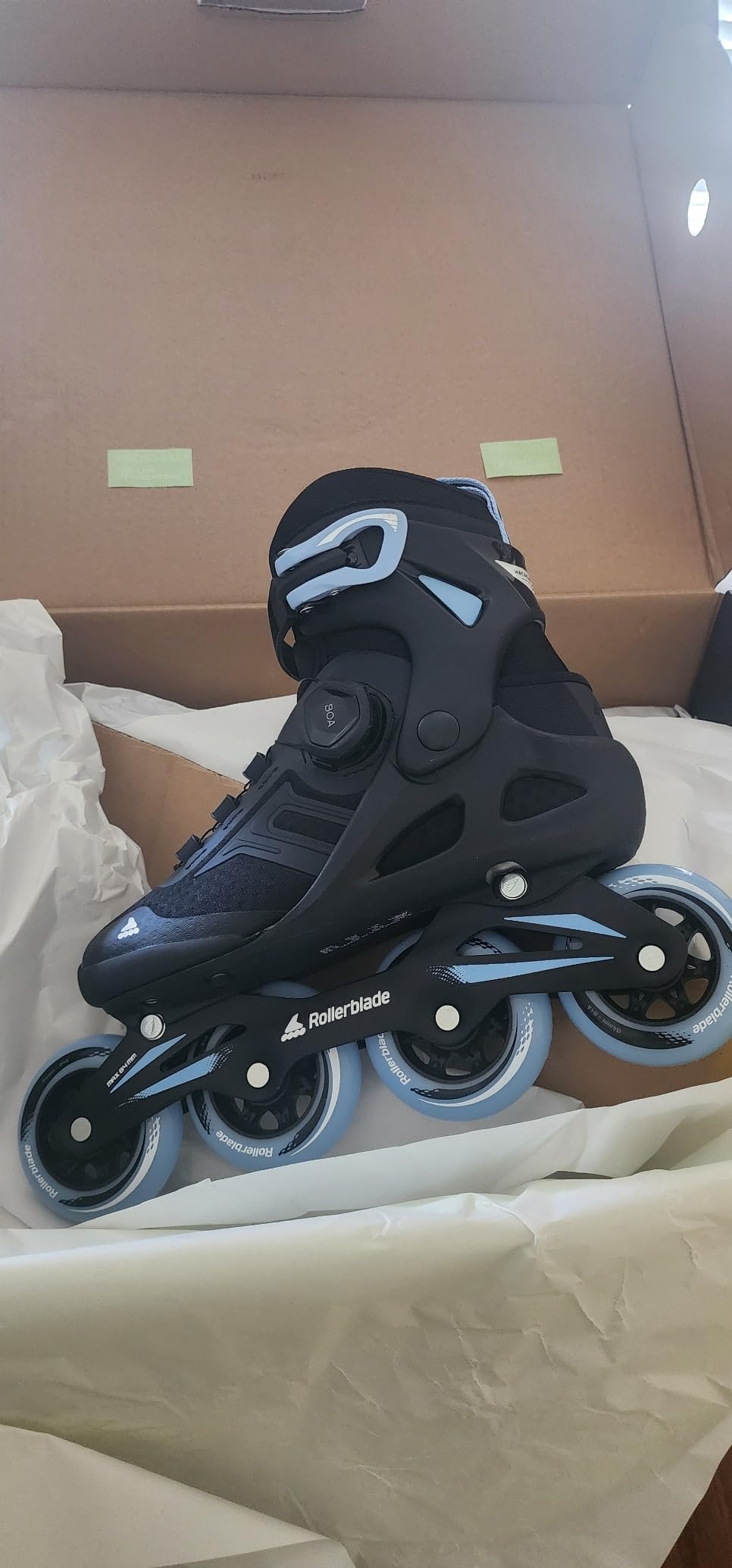 Rollerblade Macroblade 84 BOA Women's Adult Fitness Inline Skate (Black & Powder Blue) customer photo 2