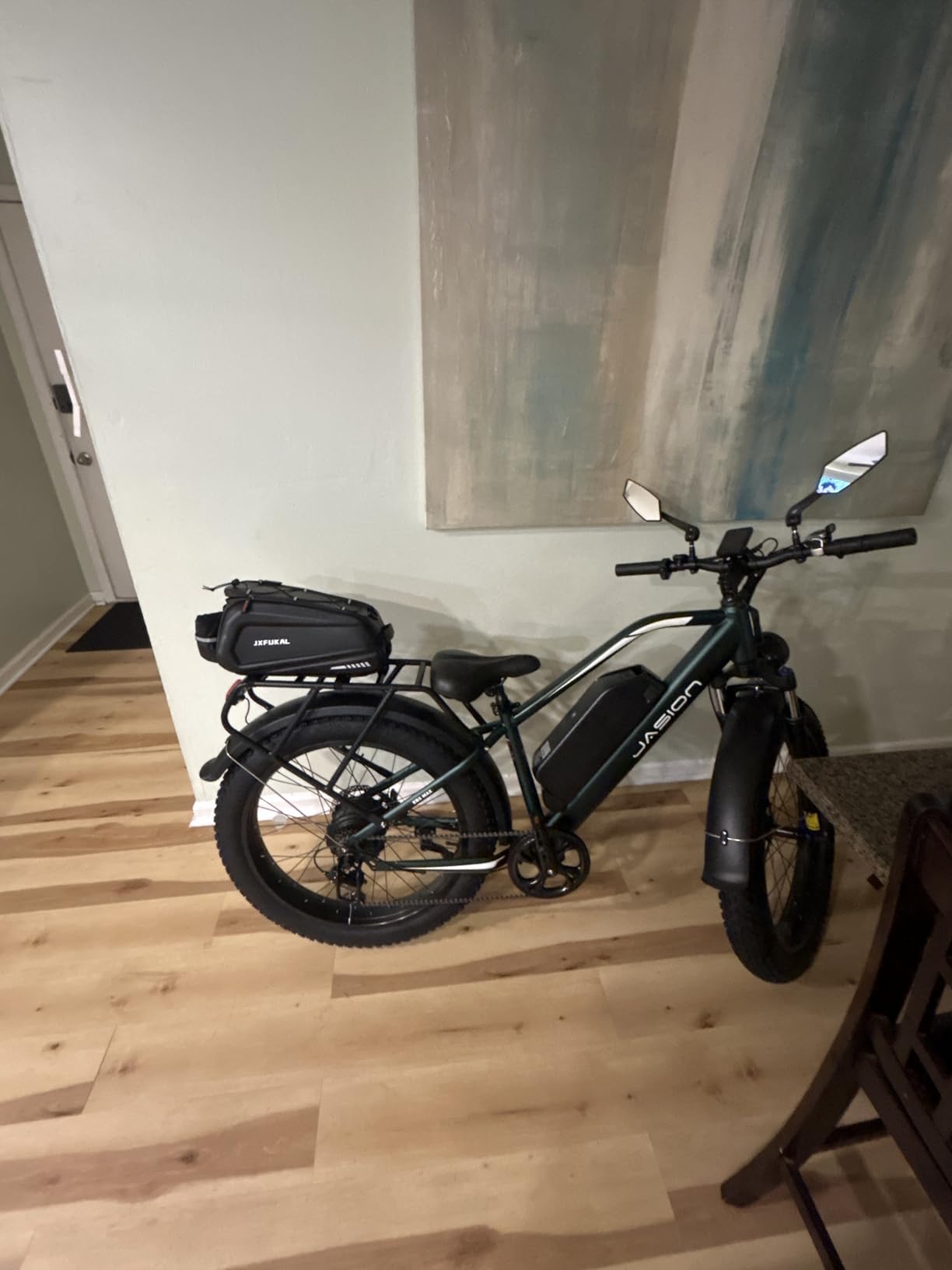 JXFUKAL Bike Bags for Bicycle Rear Rack - 9.5L/17L/40L Hard Shell Ebike Bag customer photo 1
