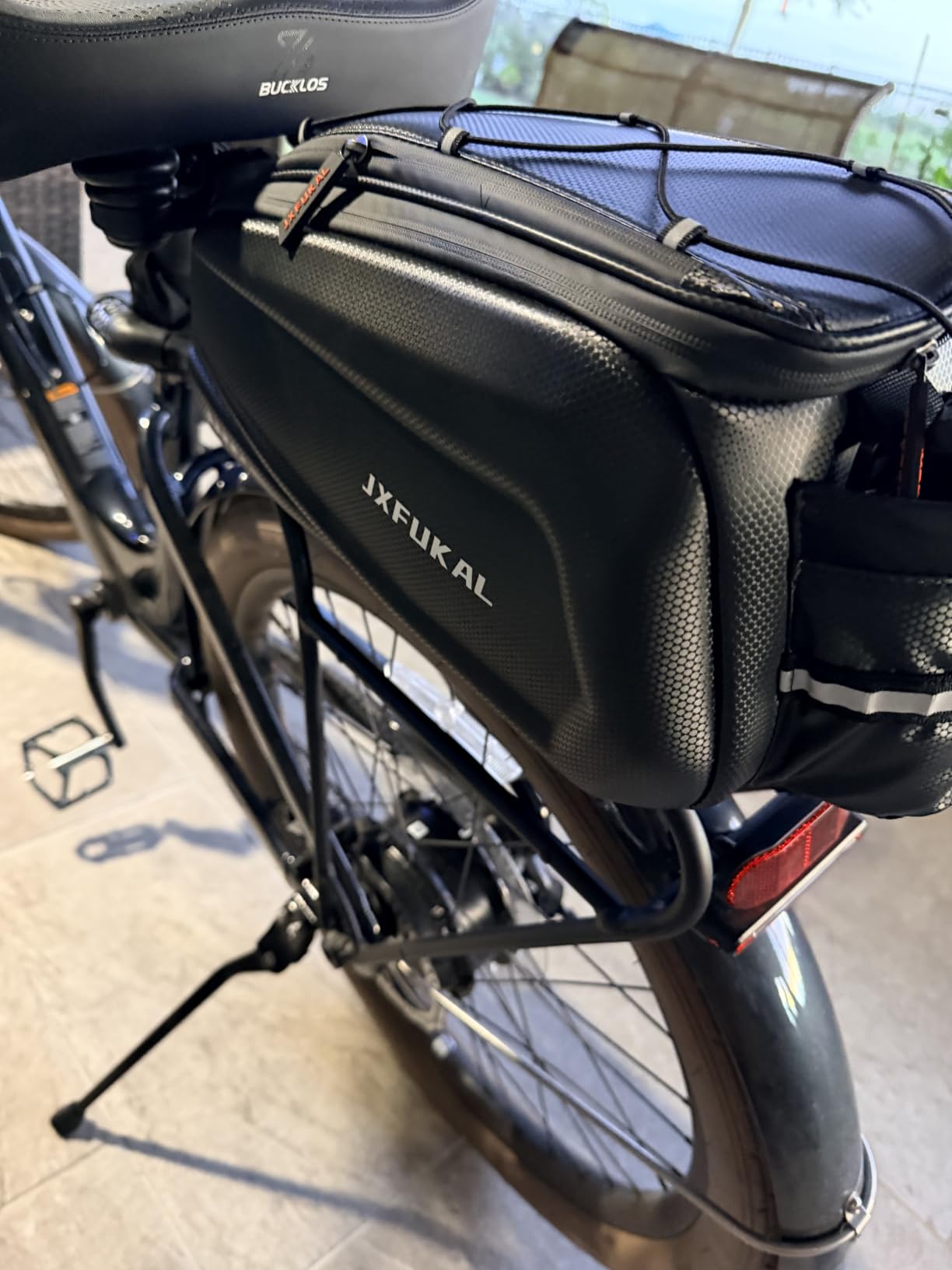 JXFUKAL Bike Bags for Bicycle Rear Rack - 9.5L/17L/40L Hard Shell Ebike Bag customer photo 2