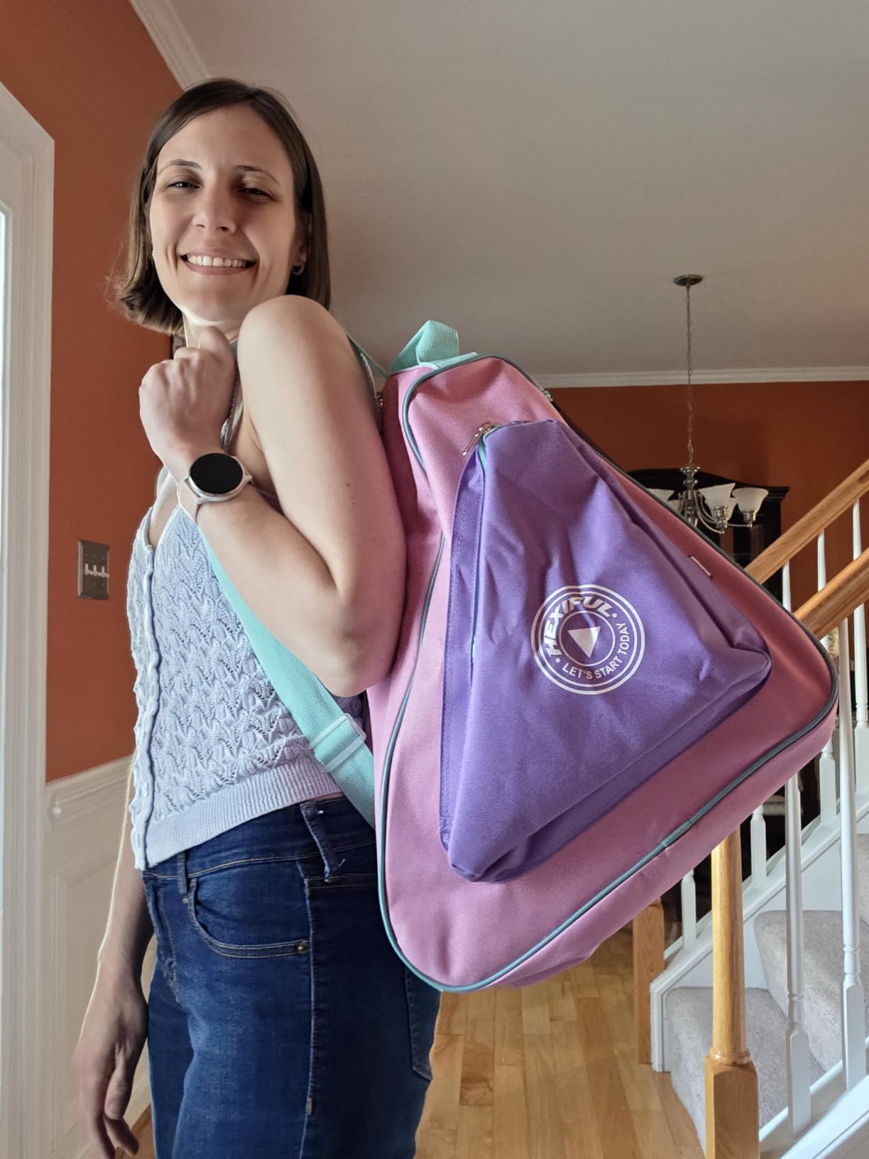 HEXIFUL Skate Bag for Ice, Inline, Roller & Quad Skates - Kids & Adults customer photo 2