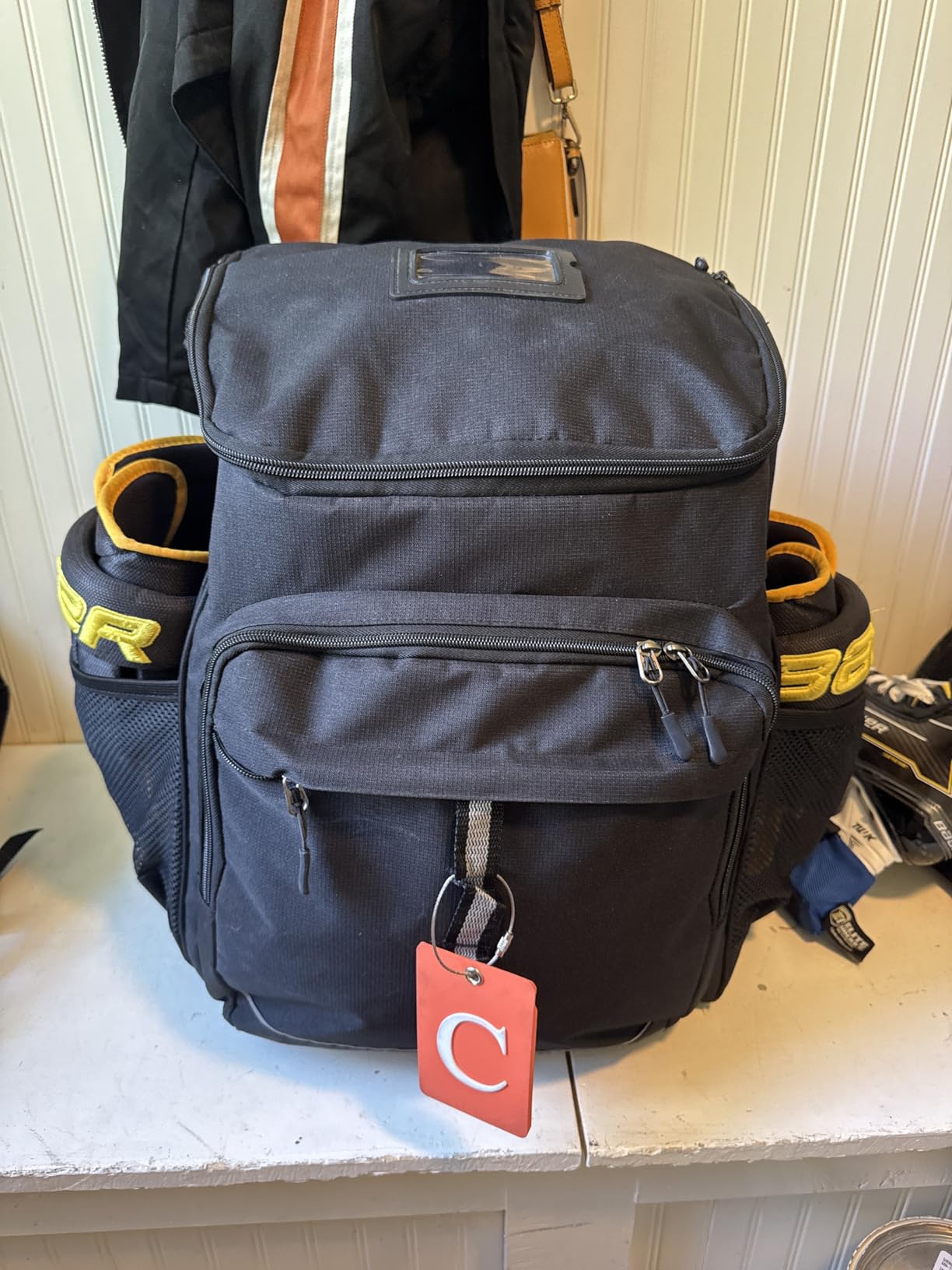 GOBUROS Roller Skate Bag Fits Shoes Up to US Mens 13, Inline Skate Backpack with Top Helmet Pocket, Padded Shoulder Strap customer photo 2