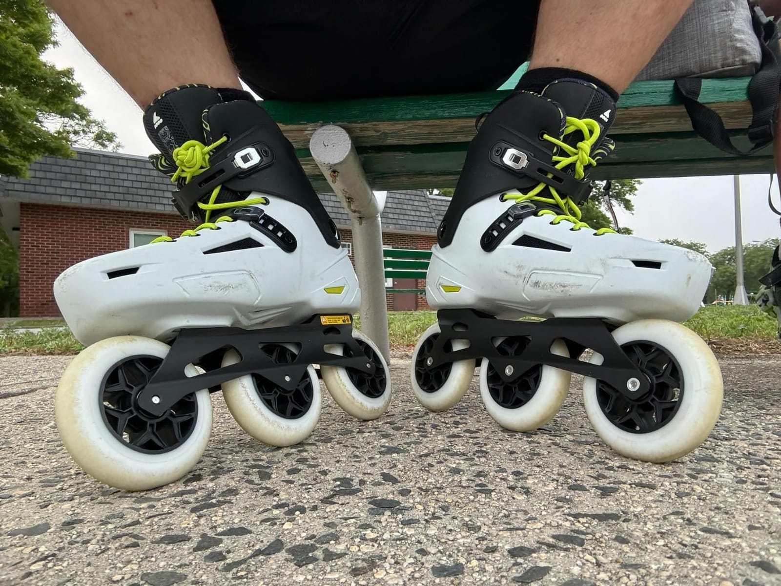 Rollerblade Lightning 110 Unisex Adult Urban Inline Skate, White and Black customer photo 1