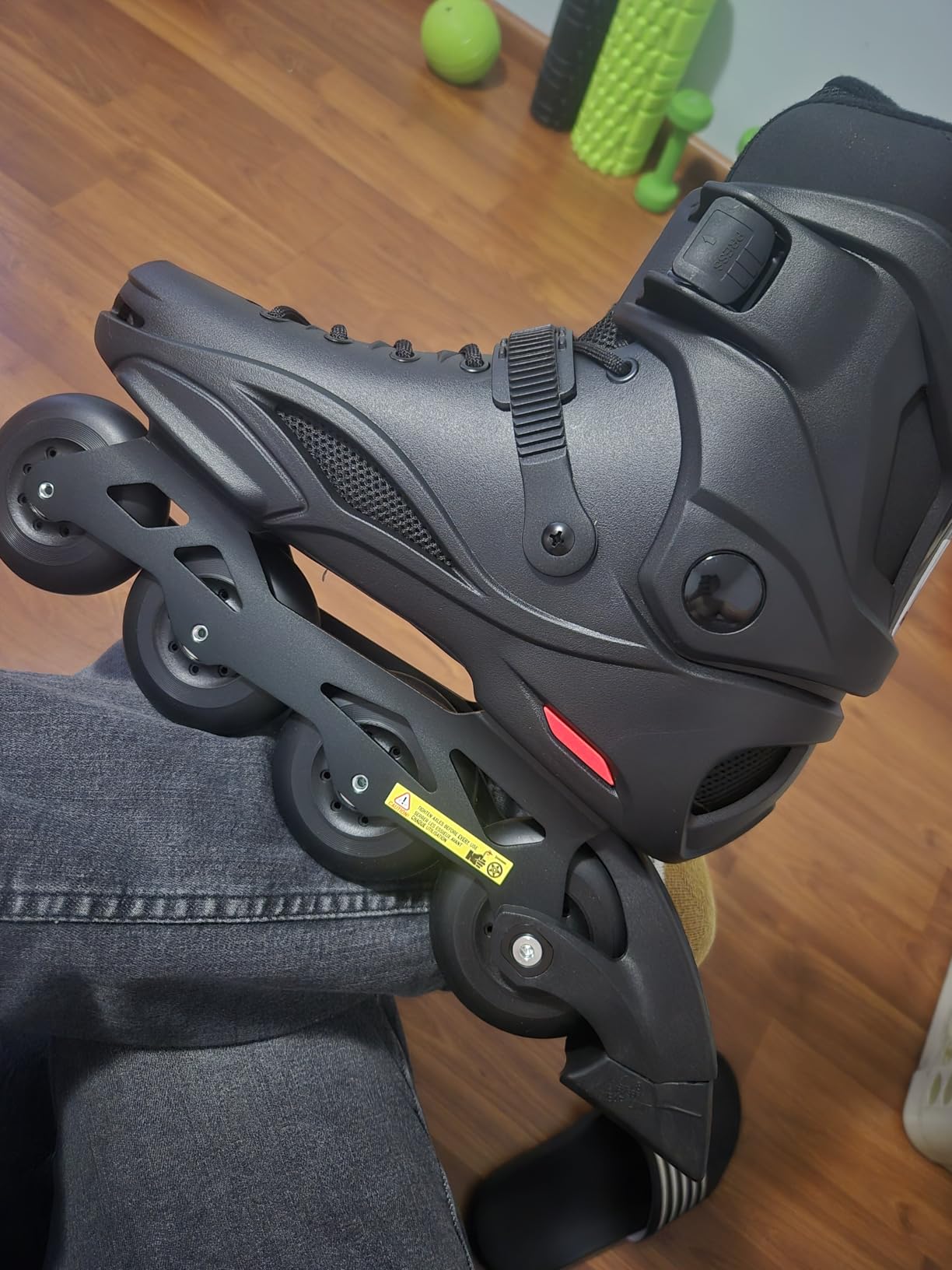 Rollerblade RB 80 Men's Urban Inline Skate, Black and Red customer photo 1