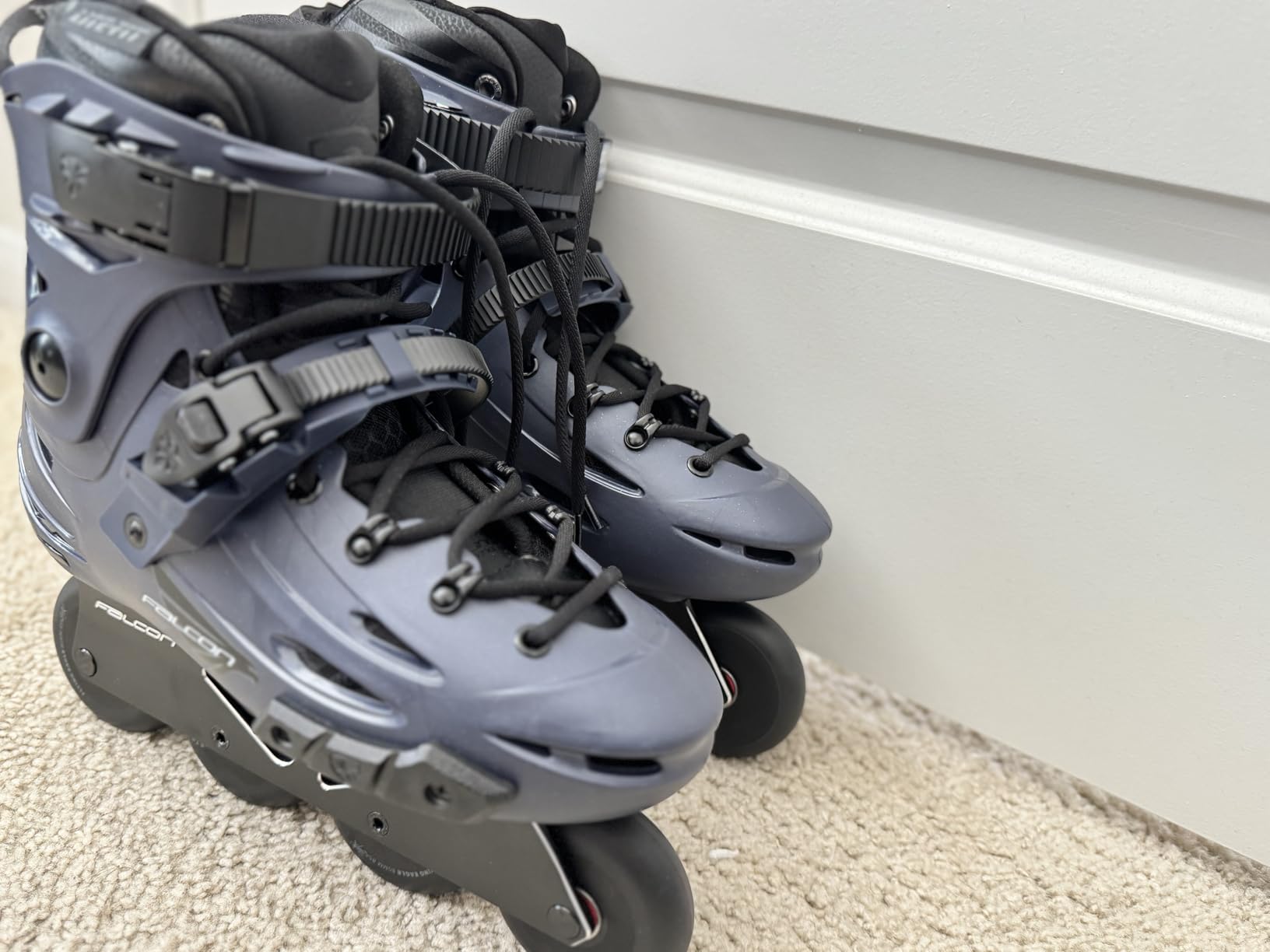 FlyingEagle F6 Falcon Pro Unisex Inline Roller Skates, Hard Boot Support, Replaceable Side Protector, Rockerable Axles, CNC 6000 Aluminum Frame, 85A SHR Wheels, ABEC-7 Bearings customer photo 1