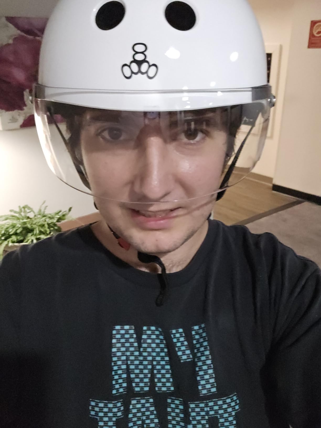The Certified Sweatsaver Helmet with Visor for Roller Derby, Skateboarding and BMX customer photo 1