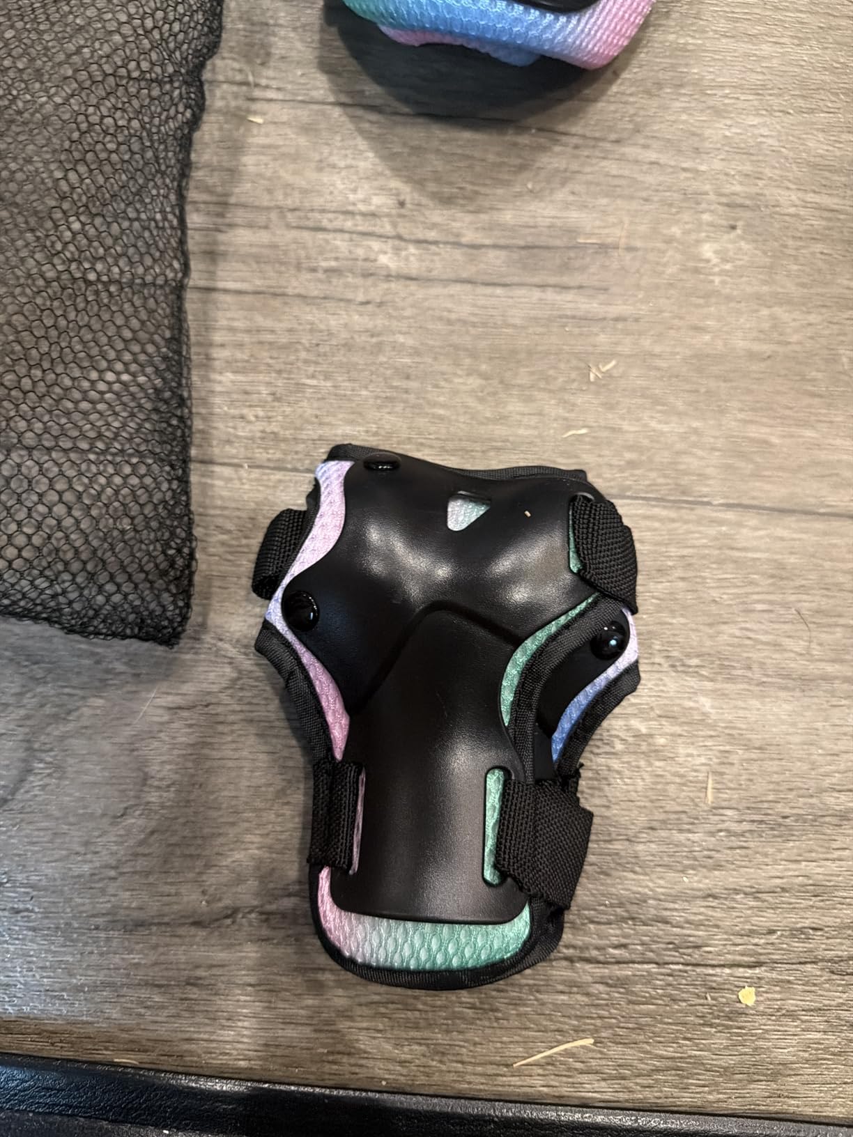 Color Gradient Adjustable Bike Helmet with Knee and Elbow Pads - Kids Toddler Skateboard Helmet for Ages 3-14 customer photo 2