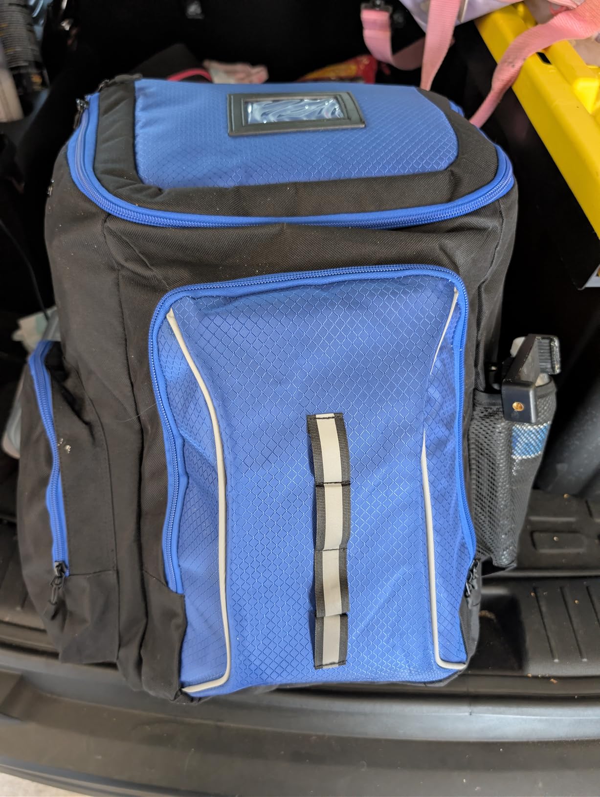 DSLEAF Roller Skate Bag, Ice Skate Bag Backpack with Multiple Pockets | Back Shoe Pocket, Top Helmet Pocket, Padded Shoulder Strap Used for Roller/Inline/Quad/Ice/Hockey Skating customer photo 1