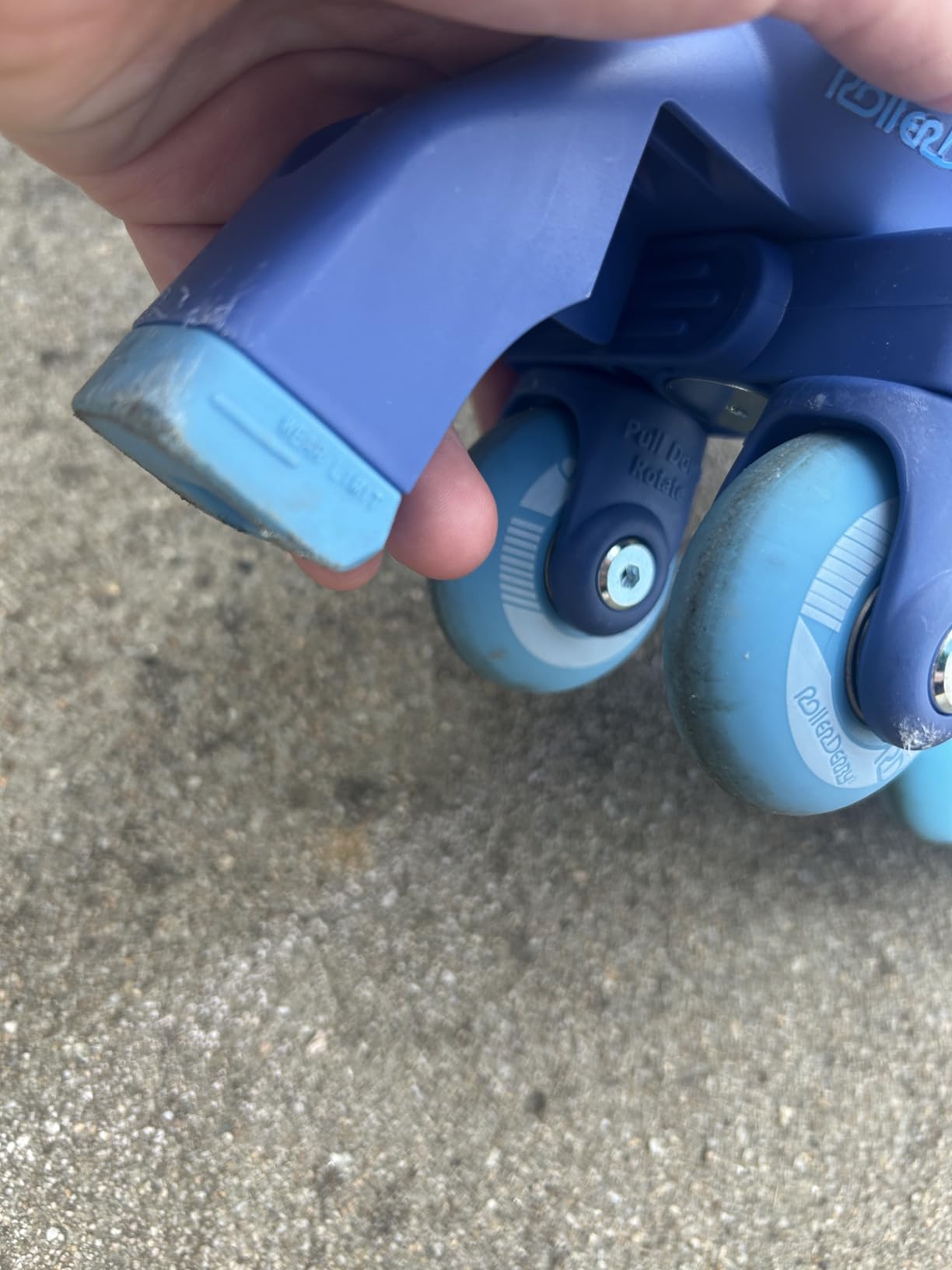 Roller Derby Switch Skates for Beginners, 2 in 1 Adjustable Skates Convert from Learn Mode to Inline Skates for Toddlers, Kids customer photo 2