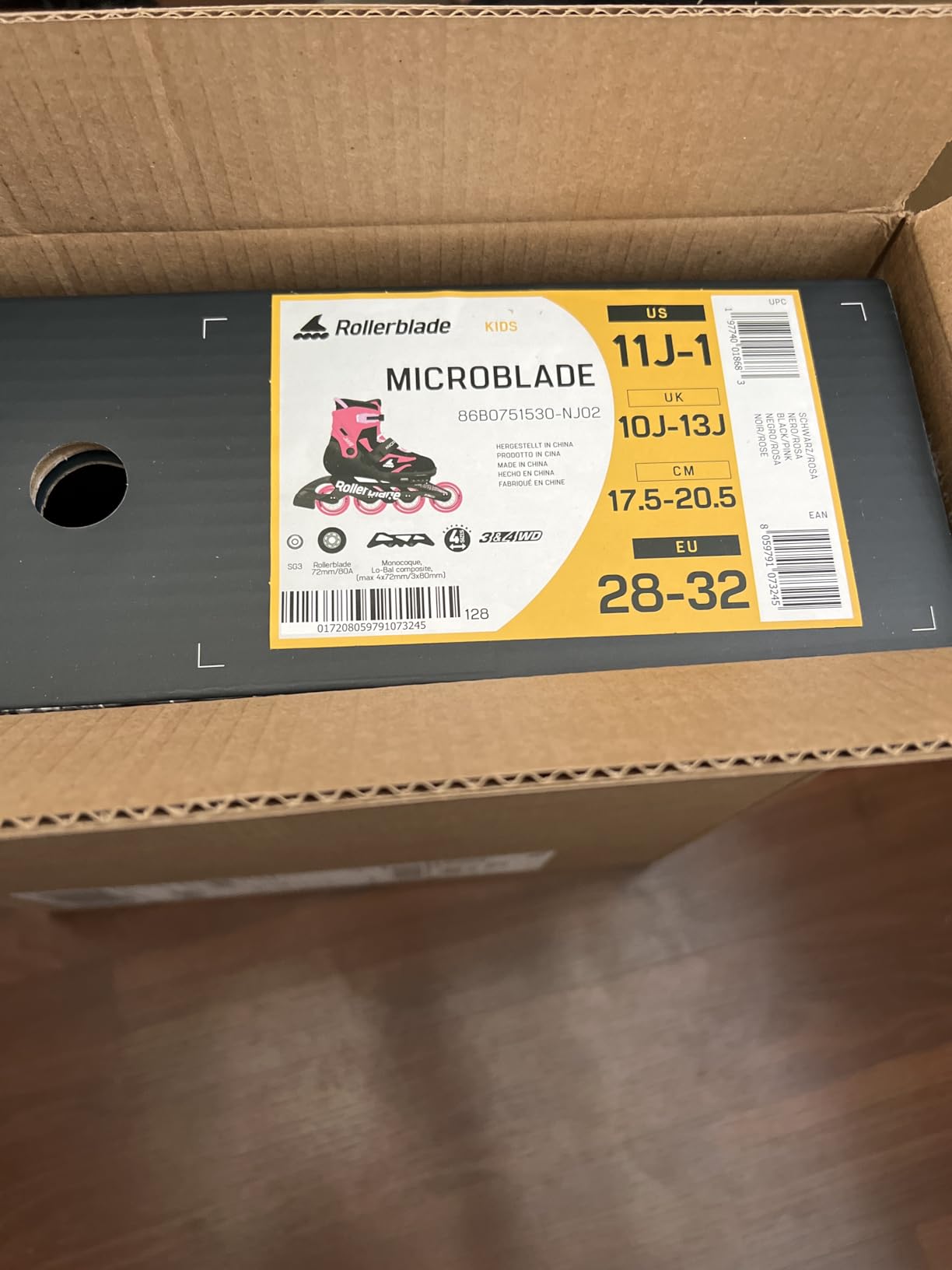 Rollerblade Microblade Kid's Adjustable Fitness Inline Skate, Junior, Youth Performance Inline Skates customer photo 2