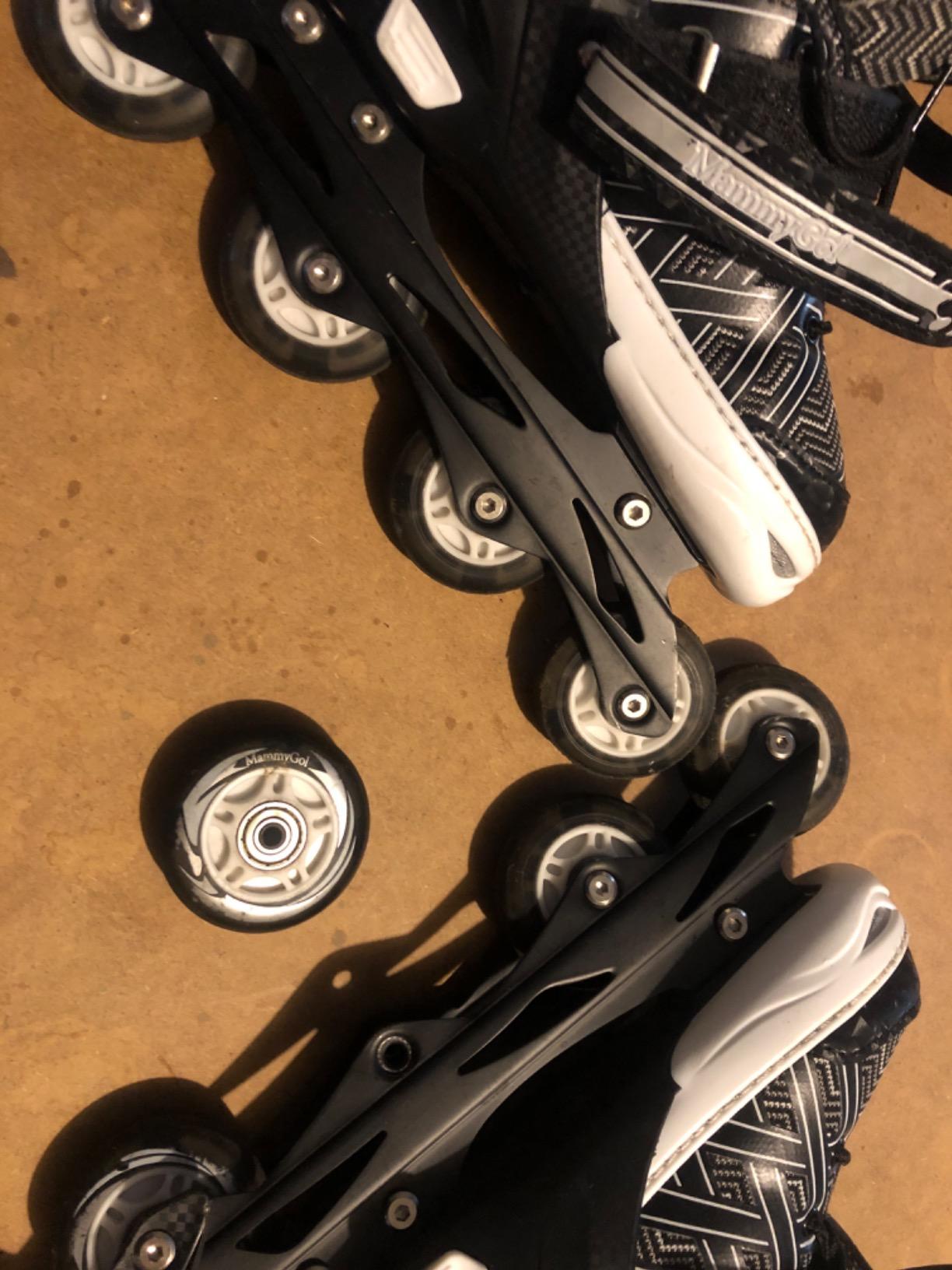 Nattork Adjustable Inline Skates for Kids Boys & Girls, Blue Black Red with Light up Wheels, Youth Blade Roller Skating for Beginners Ages 3-15 customer photo 2