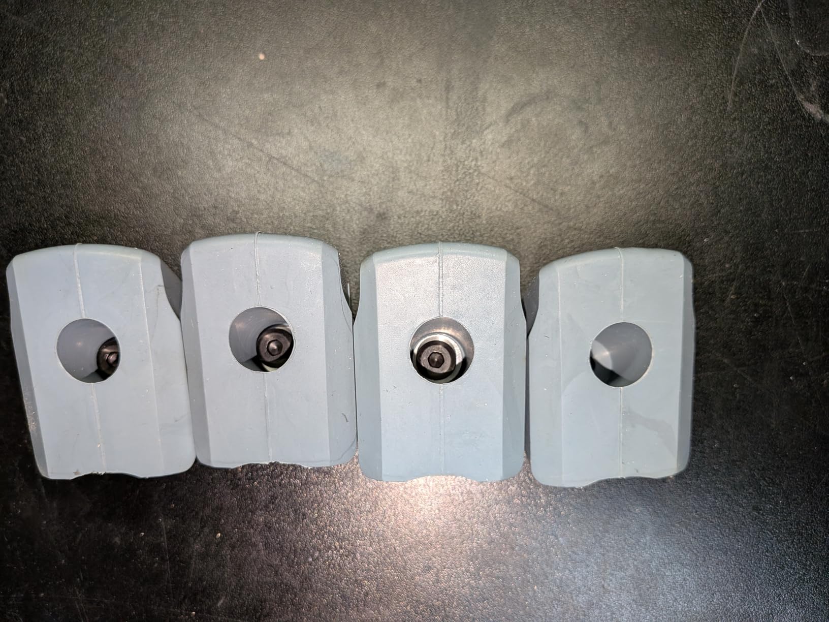 Arrowbash 4 Pack Non Marking Brake Pads for Inline Skates, Grey Scratch Free Heel Stoppers for Indoor/Rental Use customer photo 1
