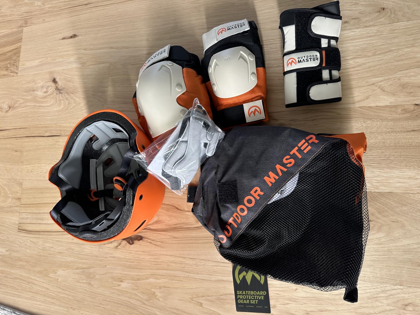 OutdoorMaster Skate Protective Gear Set for Adult & Youth, Skateboard Helmet Knee and Elbow Pads with Wrist Guards for Scooter, Inline Roller Skating, Skateboarding customer photo 1
