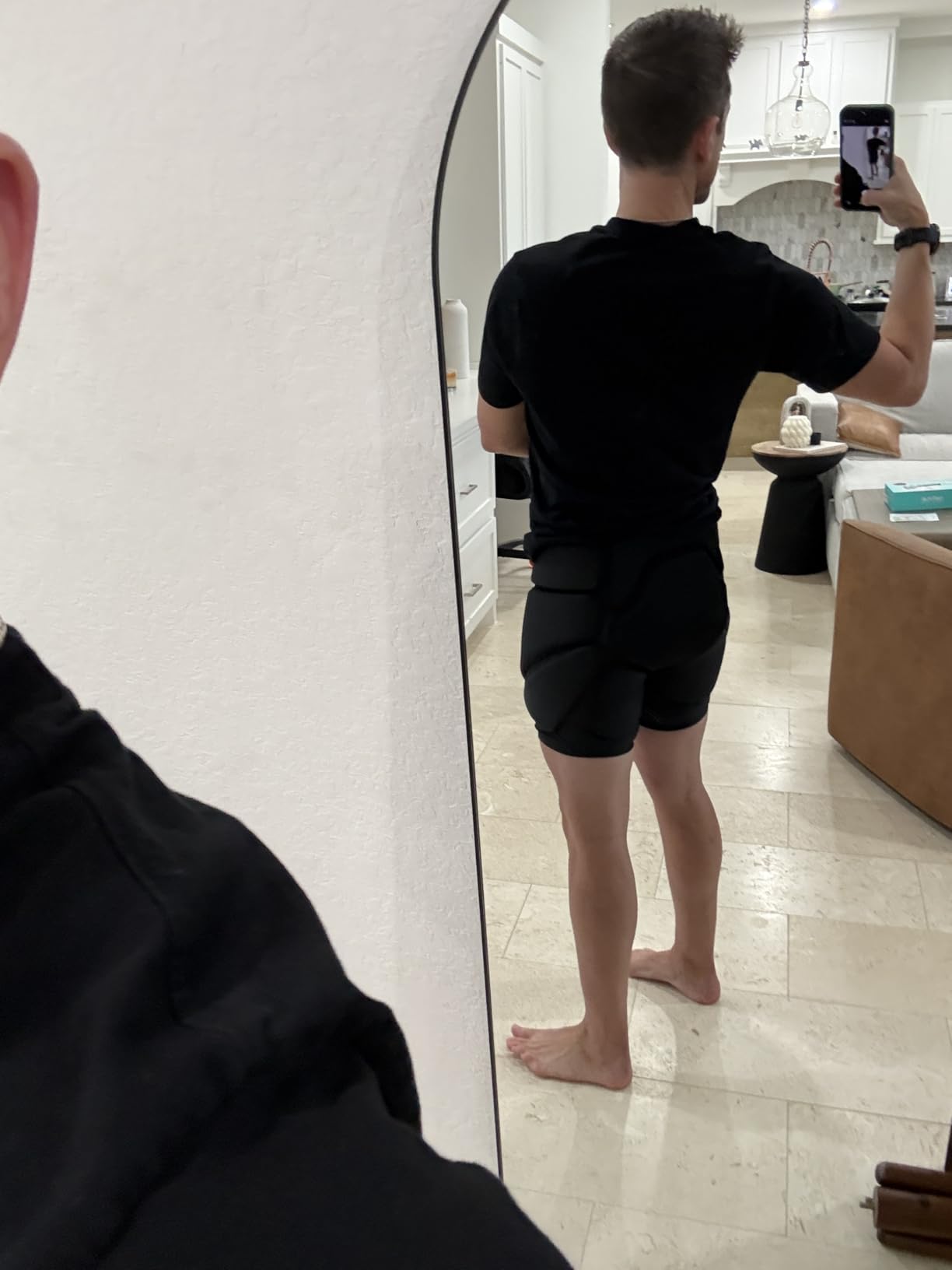 GUOZI 3D Protection Padded Shorts with Hip Butt Tailbone EVA Pads - Impact Crash Pad Gear for Snowboard, Ski, Skateboard, Roller Skating, Figure Skating, Cycling customer photo 2