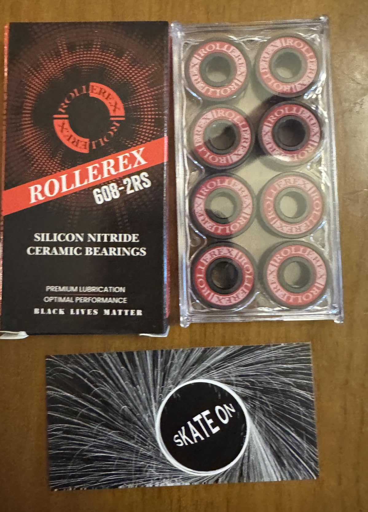 Rollerex Titan 608-2RS Pre-Lubricated Silicon Nitride Ceramic Skate Bearings - for Roller Skates, Inline Skates, Roller Blades, Scooters, & Skateboards (16) customer photo 2