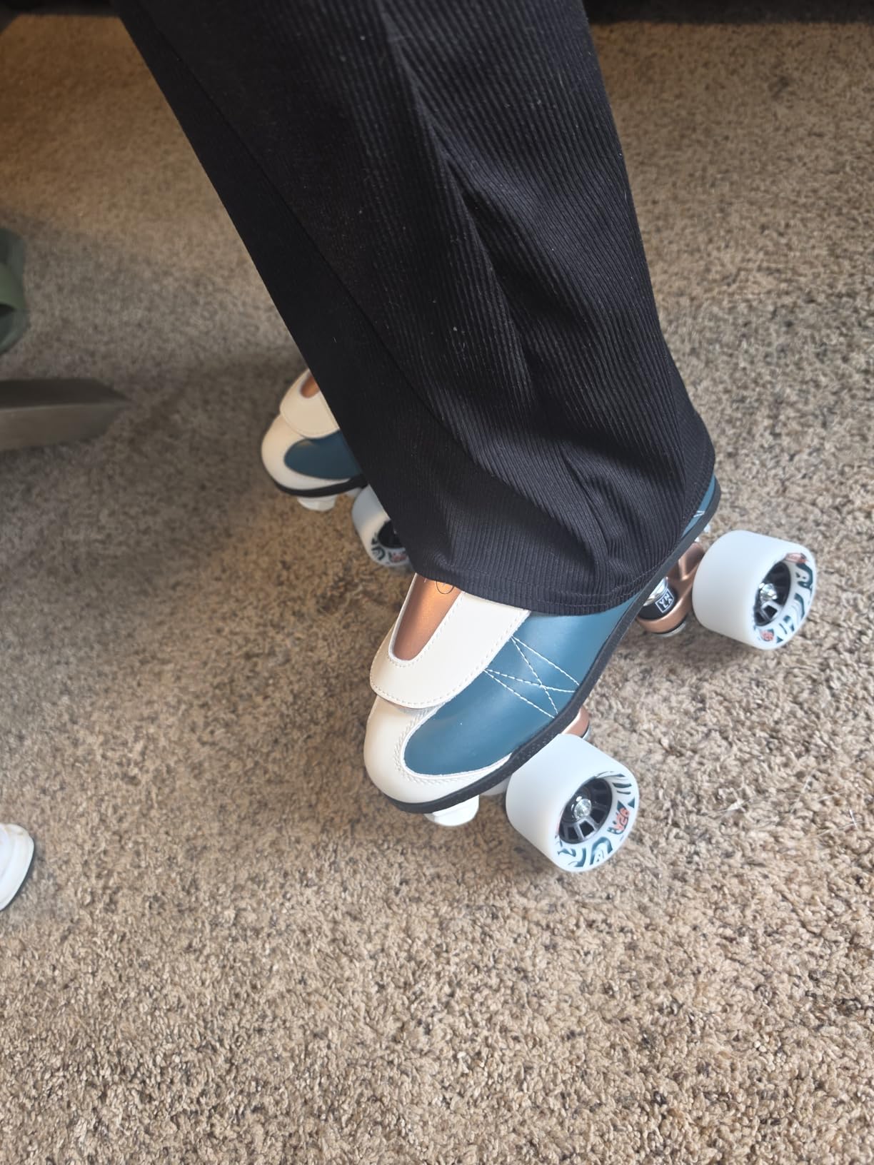 VNLA Jade Jam Roller Skates - Leather Boot - Indoor Jam & Rhythm Use | 62mm 92A Wheels, Vanilla Gorilla Plate, ABEC-9 Bearings customer photo 1