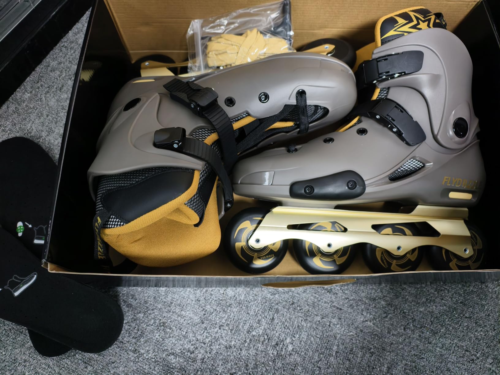 Inline Skates for Men Urban - Freeride Slalom City Street Skating, Hard Boot ABEC-9 Bearing Ankle Support, Bonus Insoles Laces customer photo 2