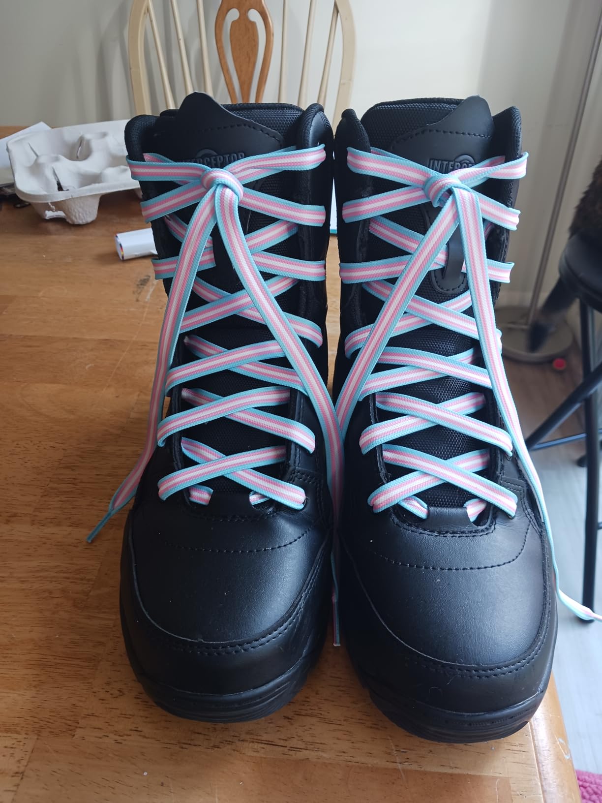 Derby Laces STYLE Pride Flag Wide 10mm Waxed Lace for Roller Skates, Hockey Skates, Boots, and Regular Shoes customer photo 1