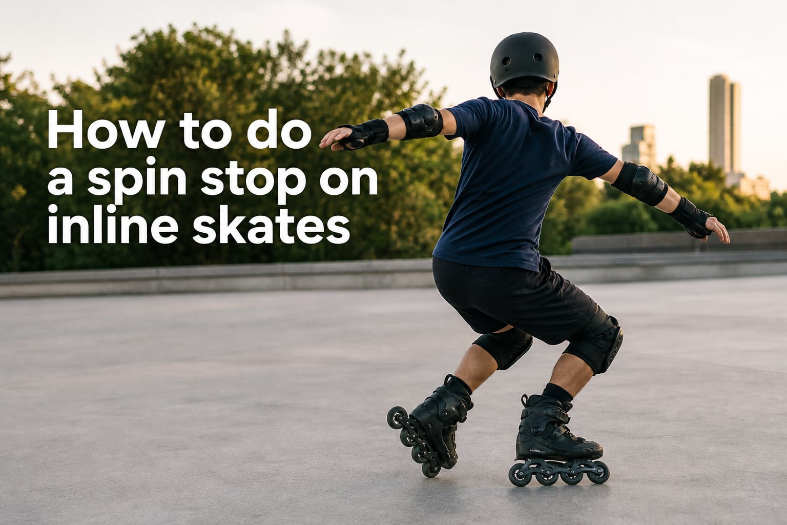How to do a spin stop on inline skates