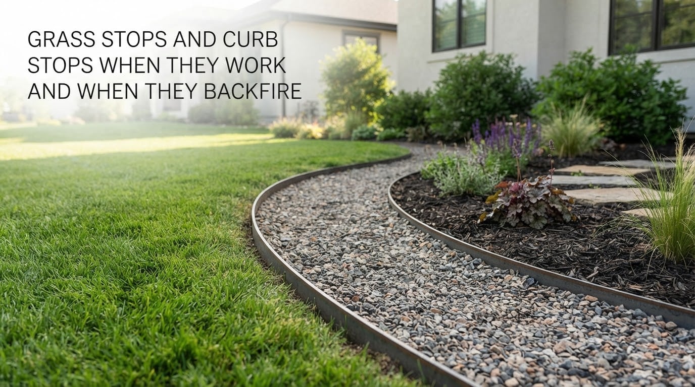 Grass stops and curb stops when they work and when they backfire