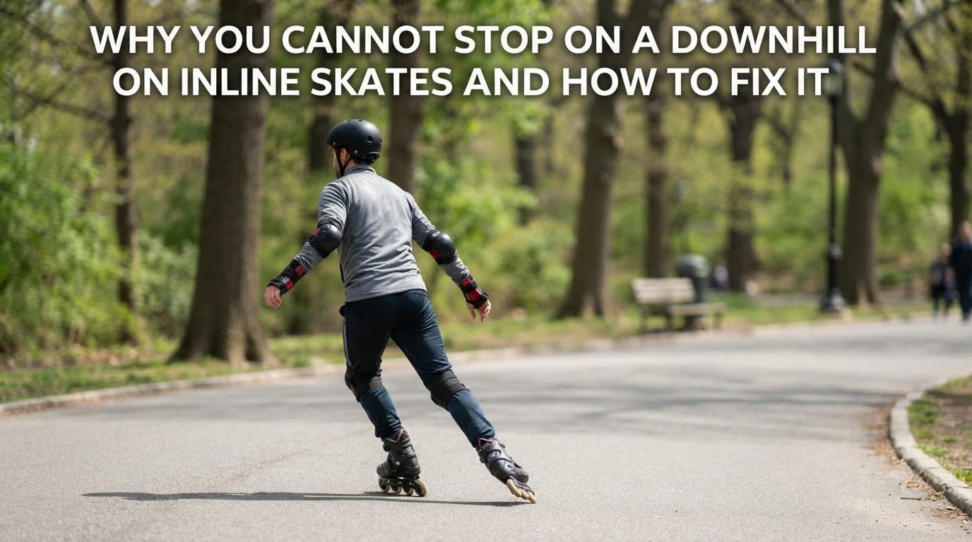 Why you cannot stop on a downhill on inline skates and how to fix it