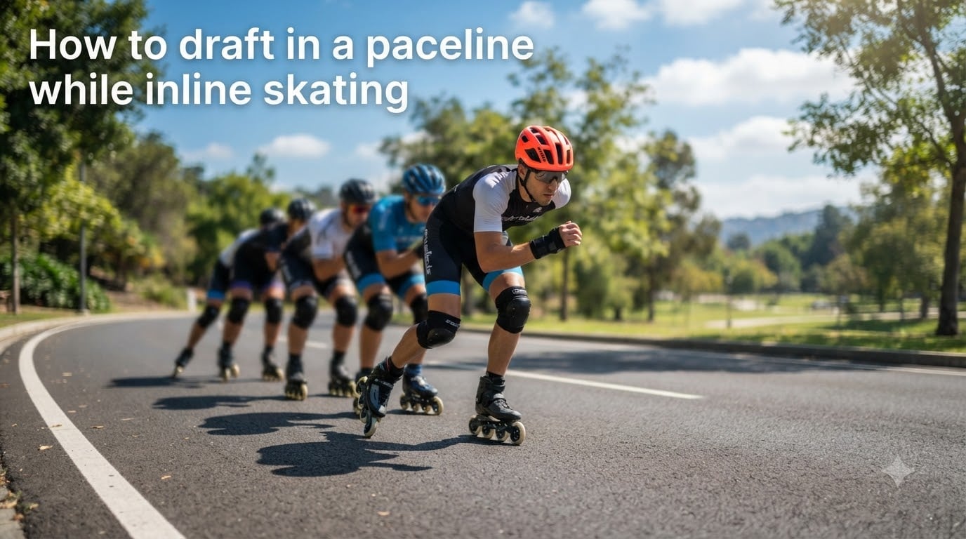 How to draft in a paceline while inline skating