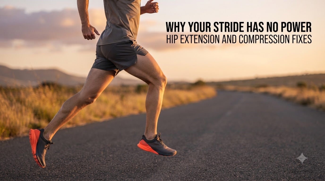 Why your stride has no power hip extension and compression fixes