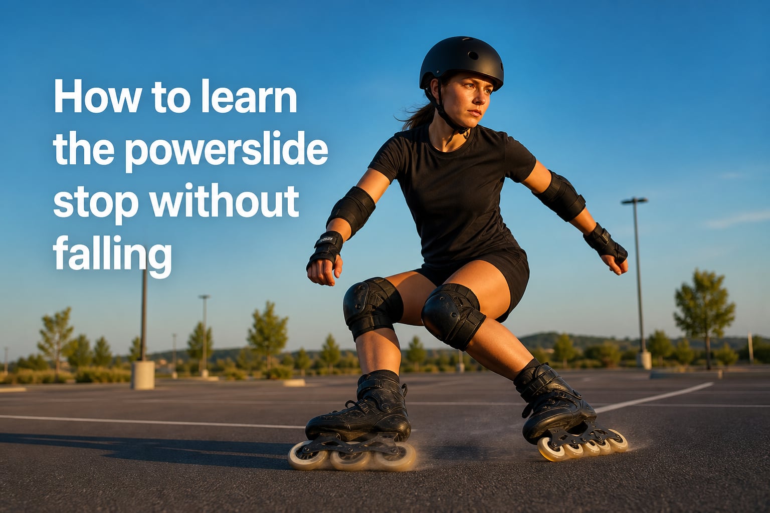 How to learn the powerslide stop without falling