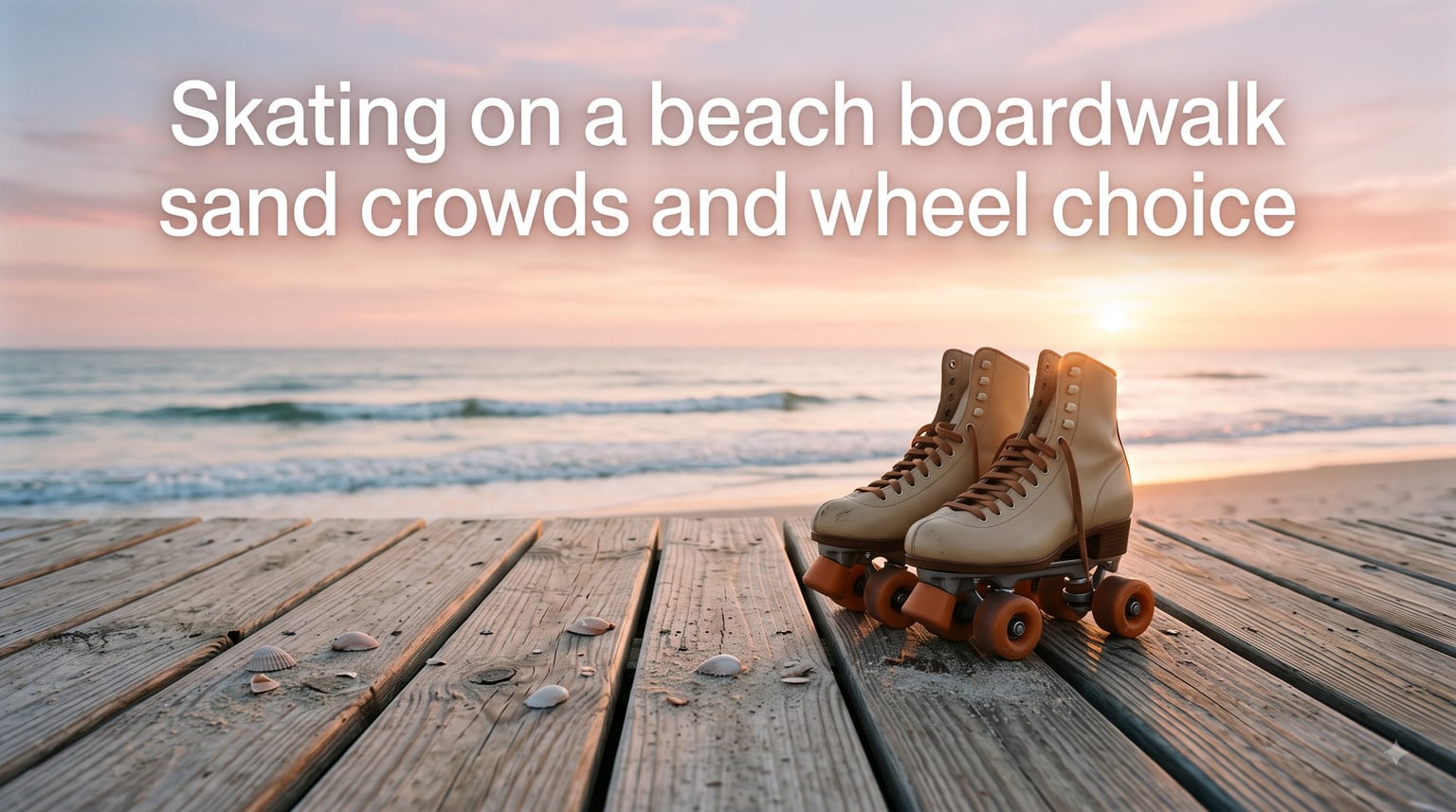 Skating on a beach boardwalk sand crowds and wheel choice