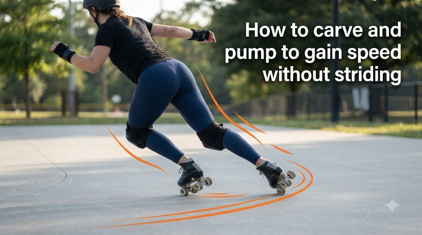 How to carve and pump to gain speed without striding
