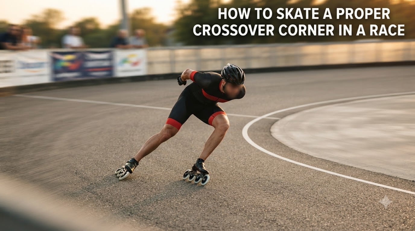 How to skate a proper crossover corner in a race
