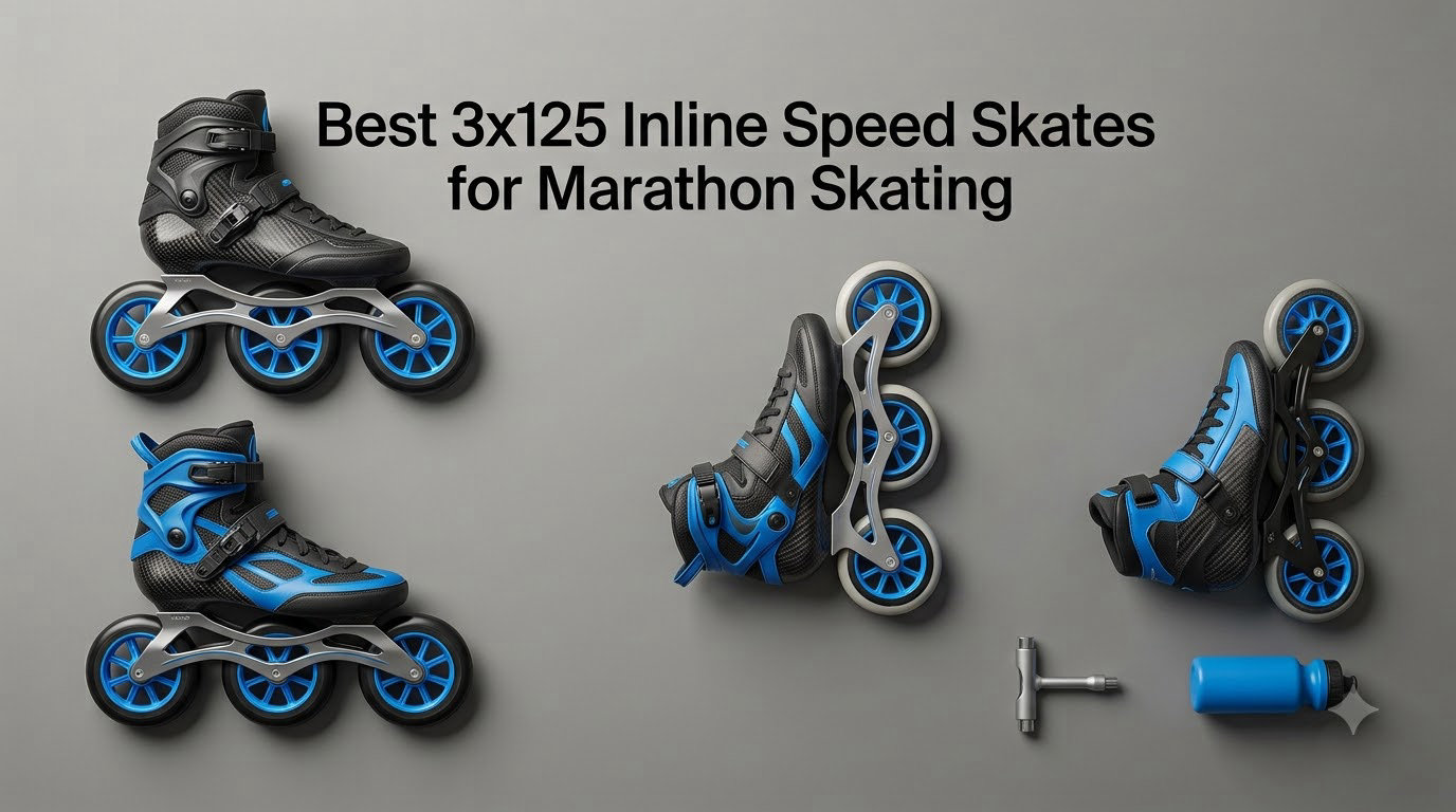 Best 3x125 Inline Speed Skates for Marathon Skating