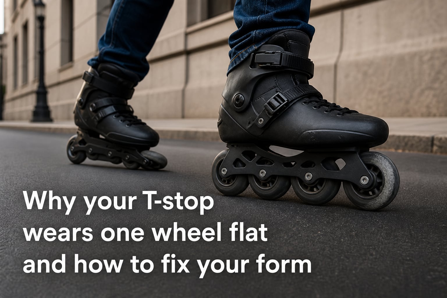 Why your T-stop wears one wheel flat and how to fix your form