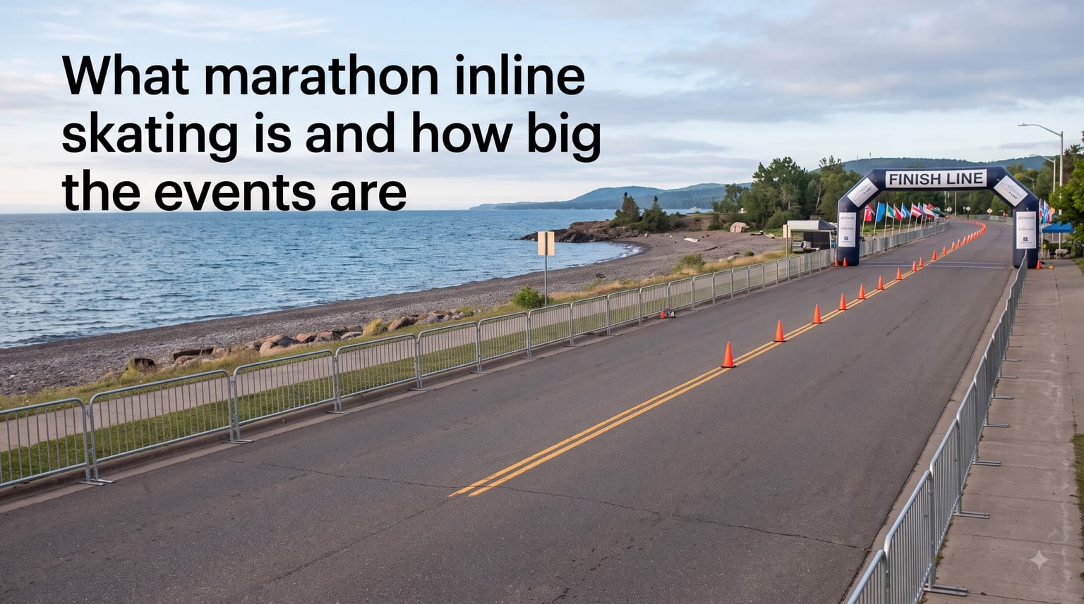 What marathon inline skating is and how big the events are